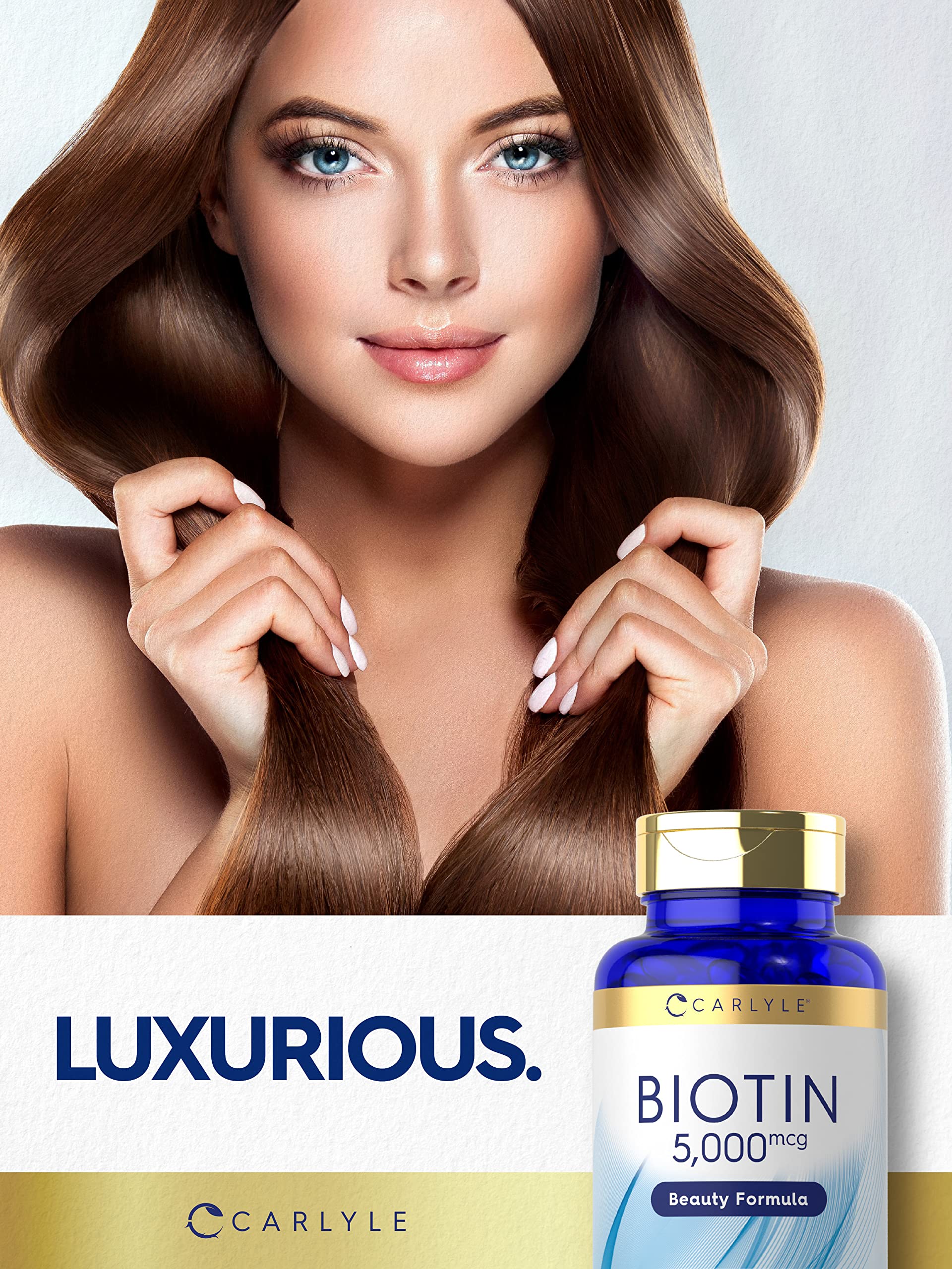 Foto 7 pulgar | Suplemento Carlyle Biotin Cápsulas Blandas de 5000 Mcg 200 Unidades - Venta Internacional