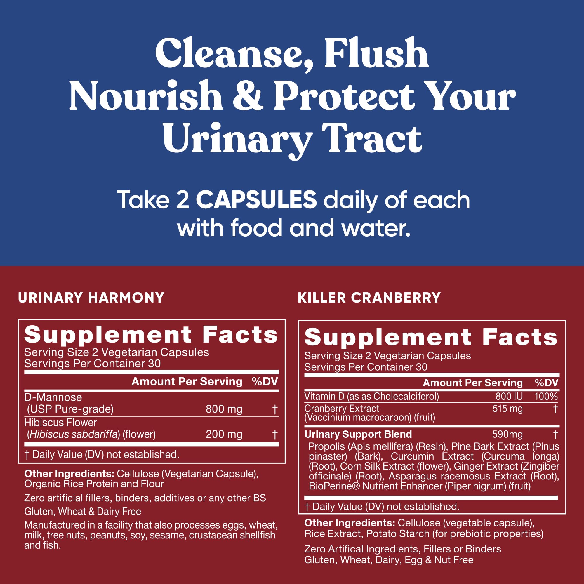 Foto 6 pulgar | Suplemento Urinary Harmony + Killer Cranberry para la salud del tracto urinario