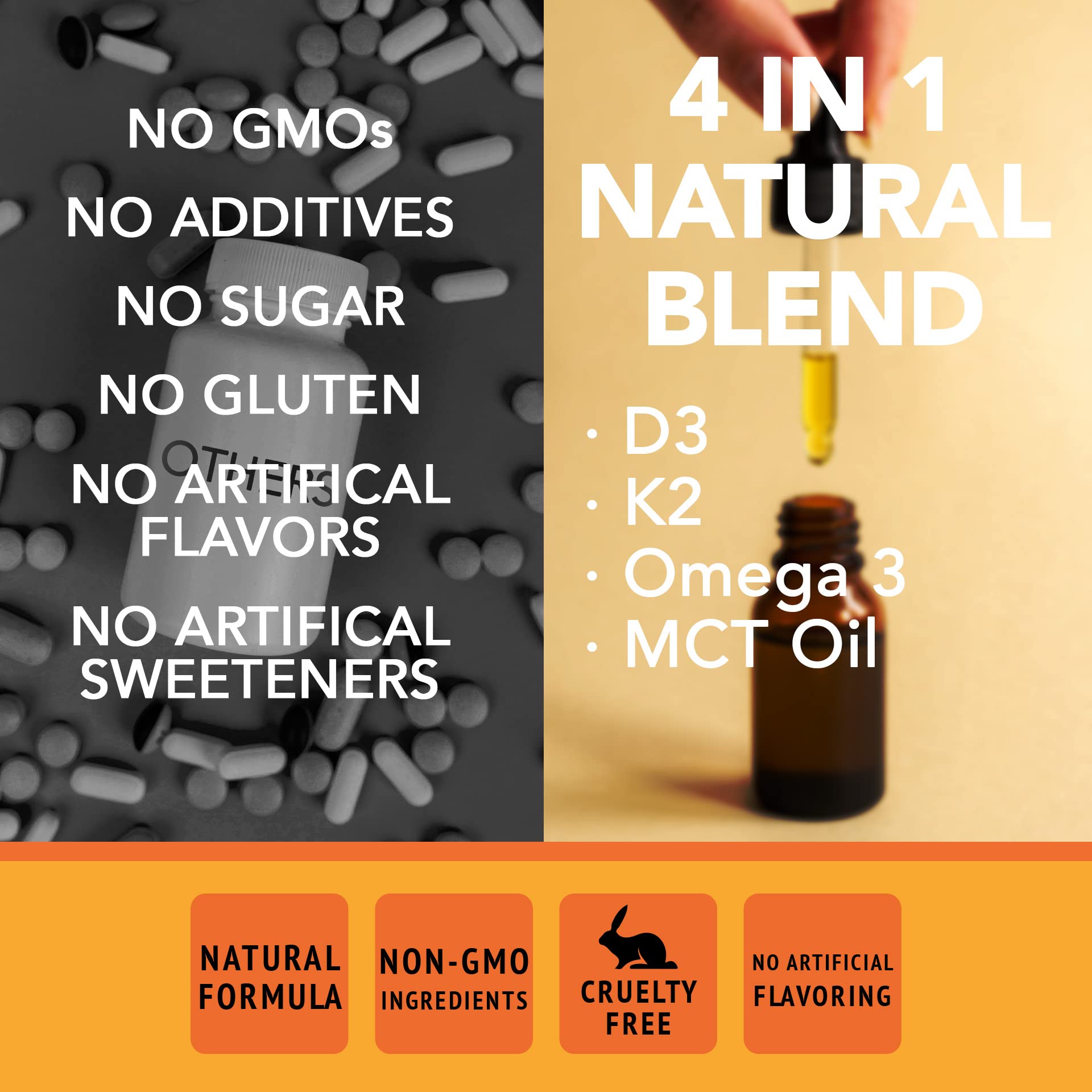 Foto 6 pulgar | Suplemento Super Natural Goods de Vitamina D3 K2 5000 UI 120 ml - Venta Internacional