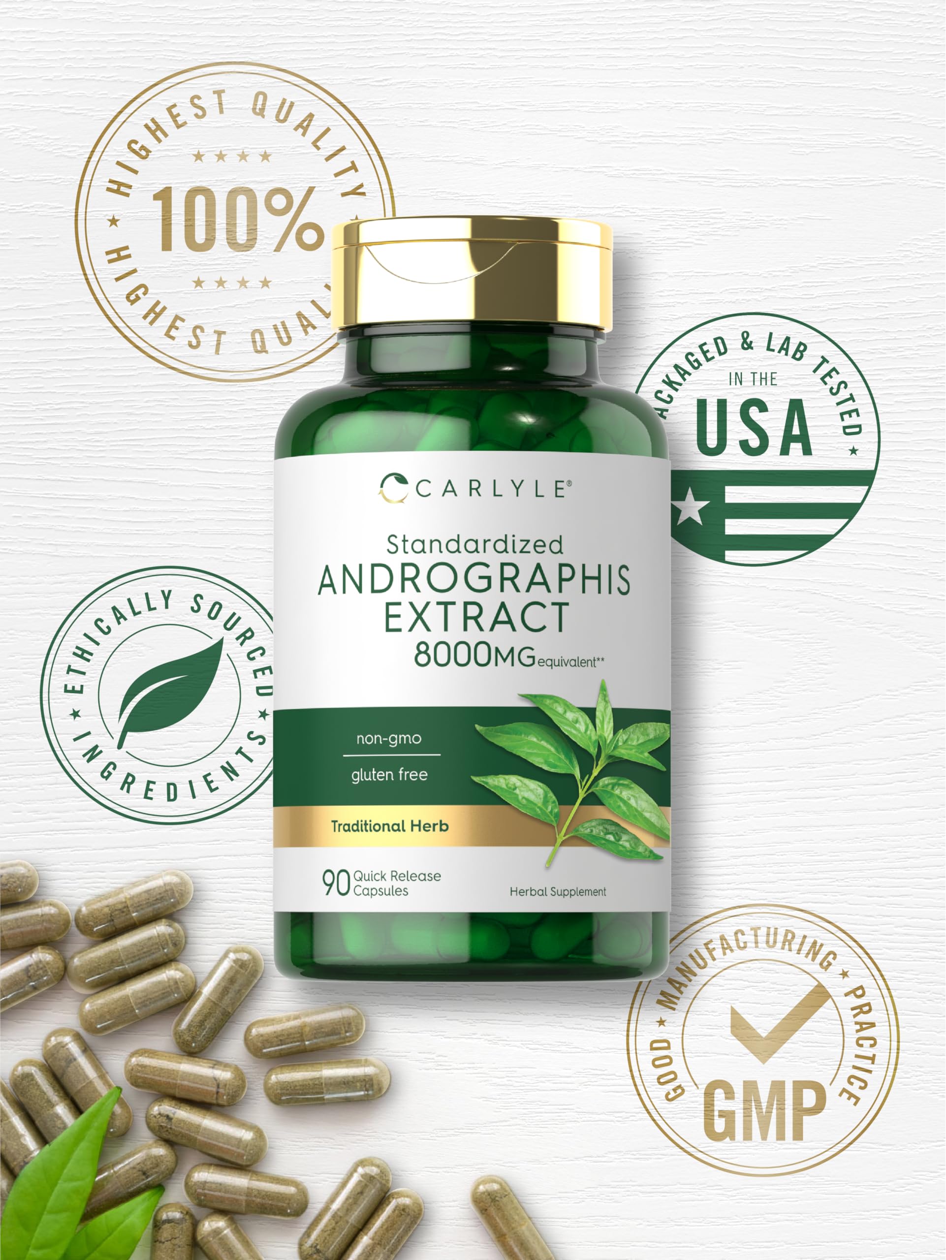 Foto 6 | Suplemento Carlyle Andrographis Paniculata Cápsulas 90 Unidades - Venta Internacional