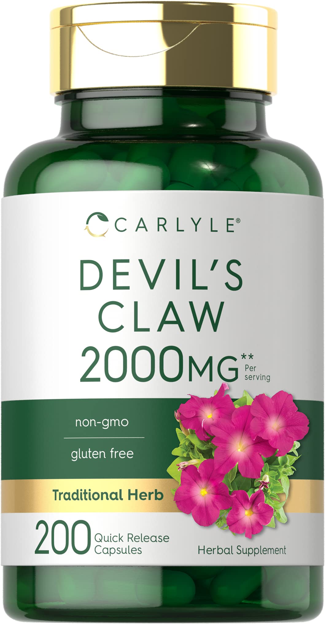 Foto 2 pulgar | Suplemento Carlyle Devils Claw 2000 Mg 200 Cápsulas - Venta Internacional