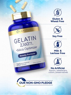 Foto 4 | Suplemento Carlyle Gelatin + Silica Optimizer 250 Cápsulas - Venta Internacional