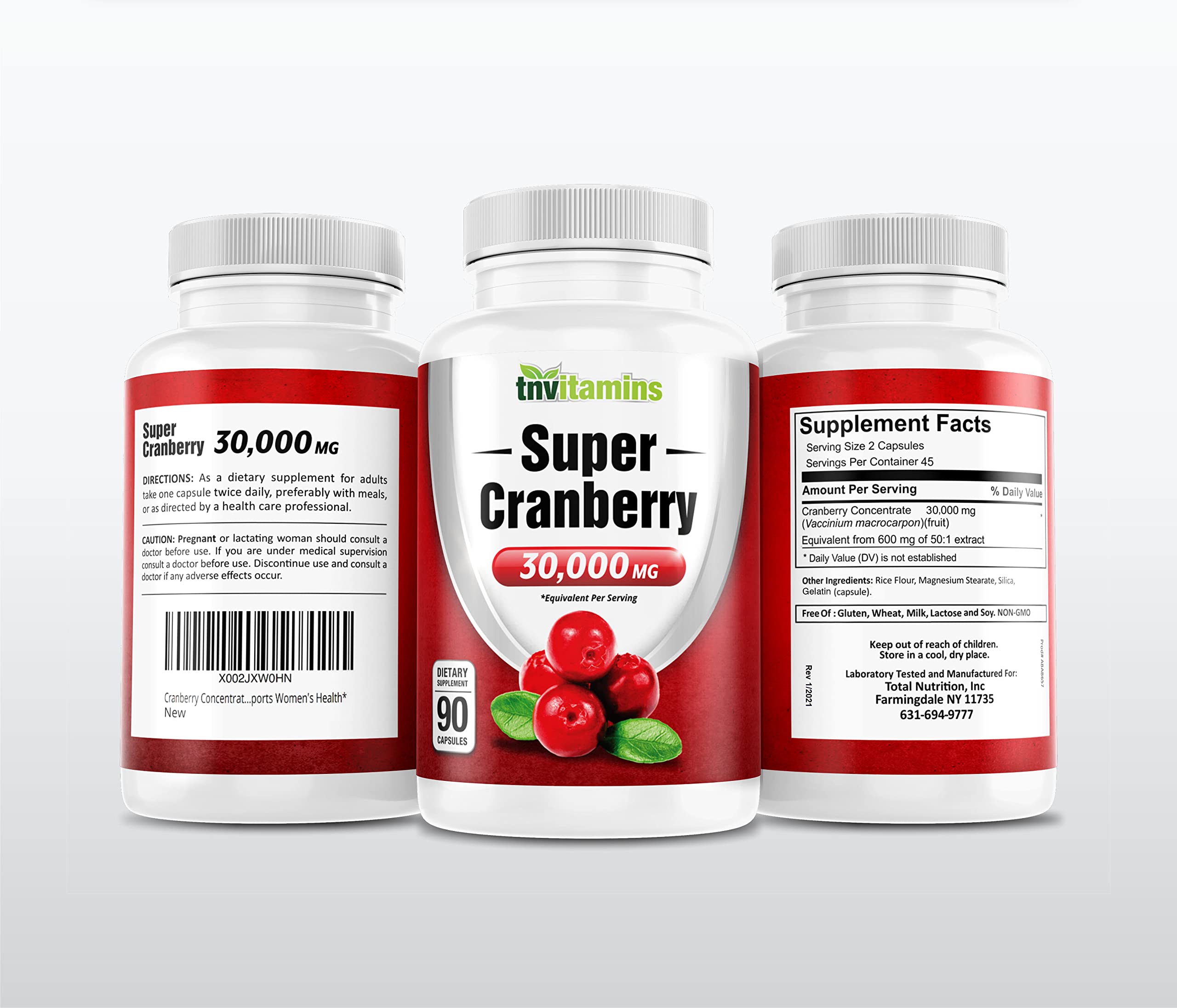 Foto 7 pulgar | Suplemento de Arándano en Cápsulas de 30 000 mg x 90 - TNVitamins
