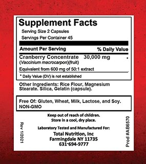 Foto 7 | Suplemento de Arándano en Cápsulas de 30 000 mg x 90 - TNVitamins