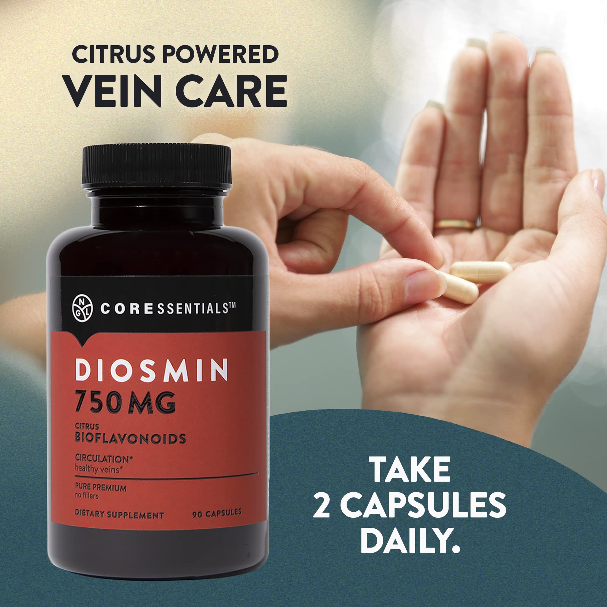 Foto 5 | Suplemento NGL Pure Diosmin 750 mg con Bioflavonoides Cítricos 90 Cápsulas - Venta Internacional