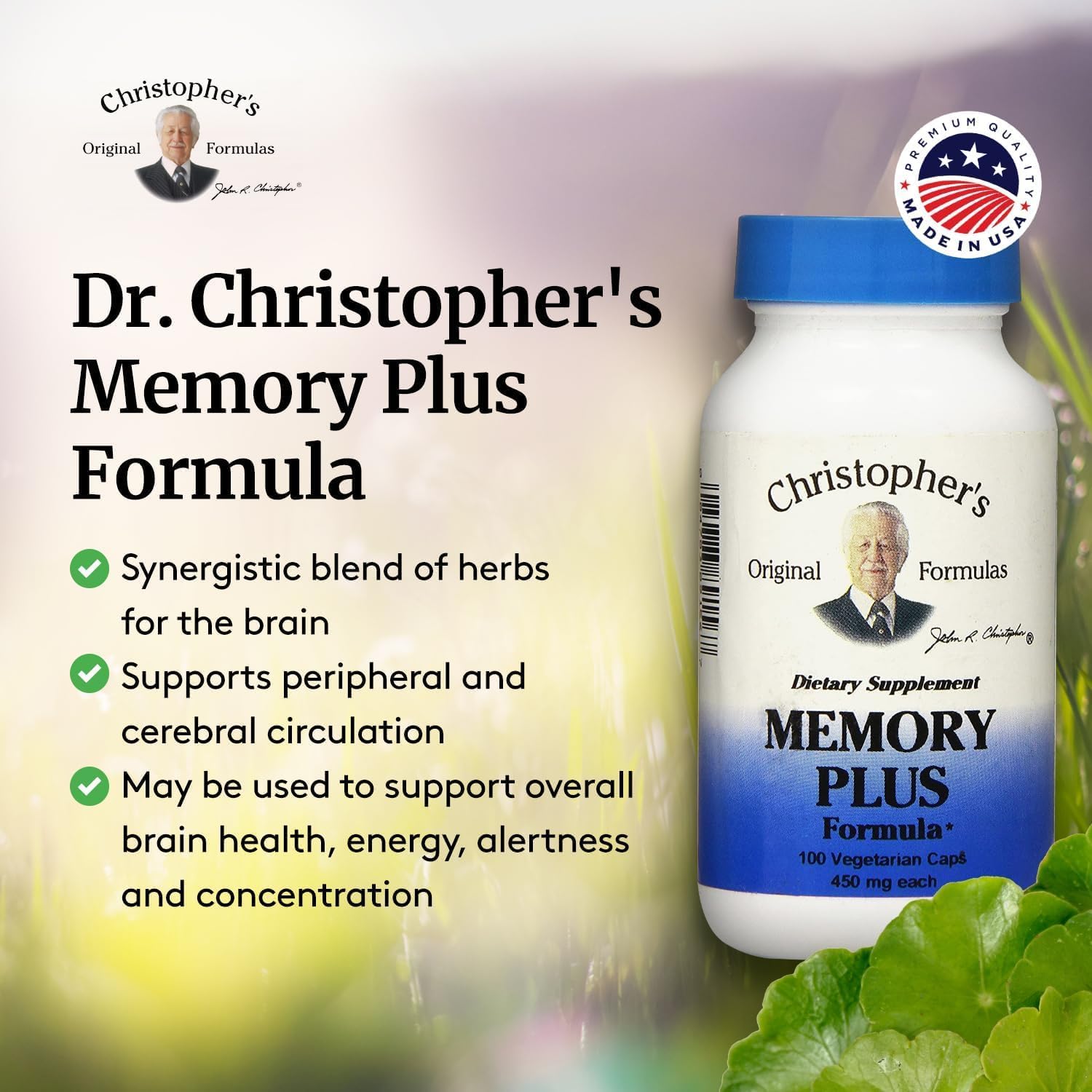 Foto 5 pulgar | Suplemento Dr. Christopher's Memory Plus Mezcla de Hierbas 100 Ml - Venta Internacional