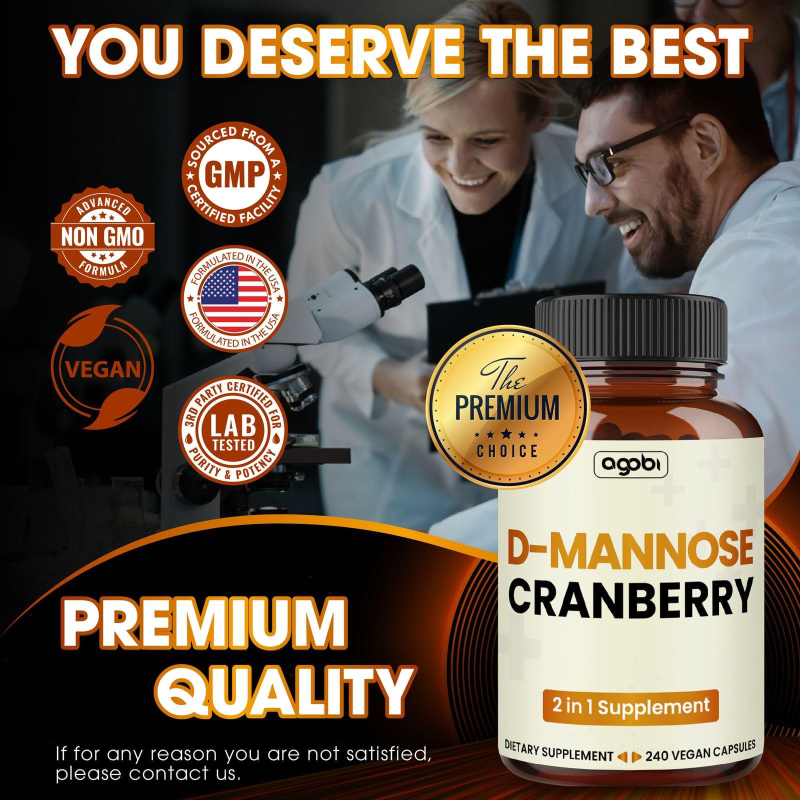 Foto 7 | Suplemento Agobi D-Manose 1300 mg con Arándano 200 mg - 60 Cápsulas - Venta Internacional