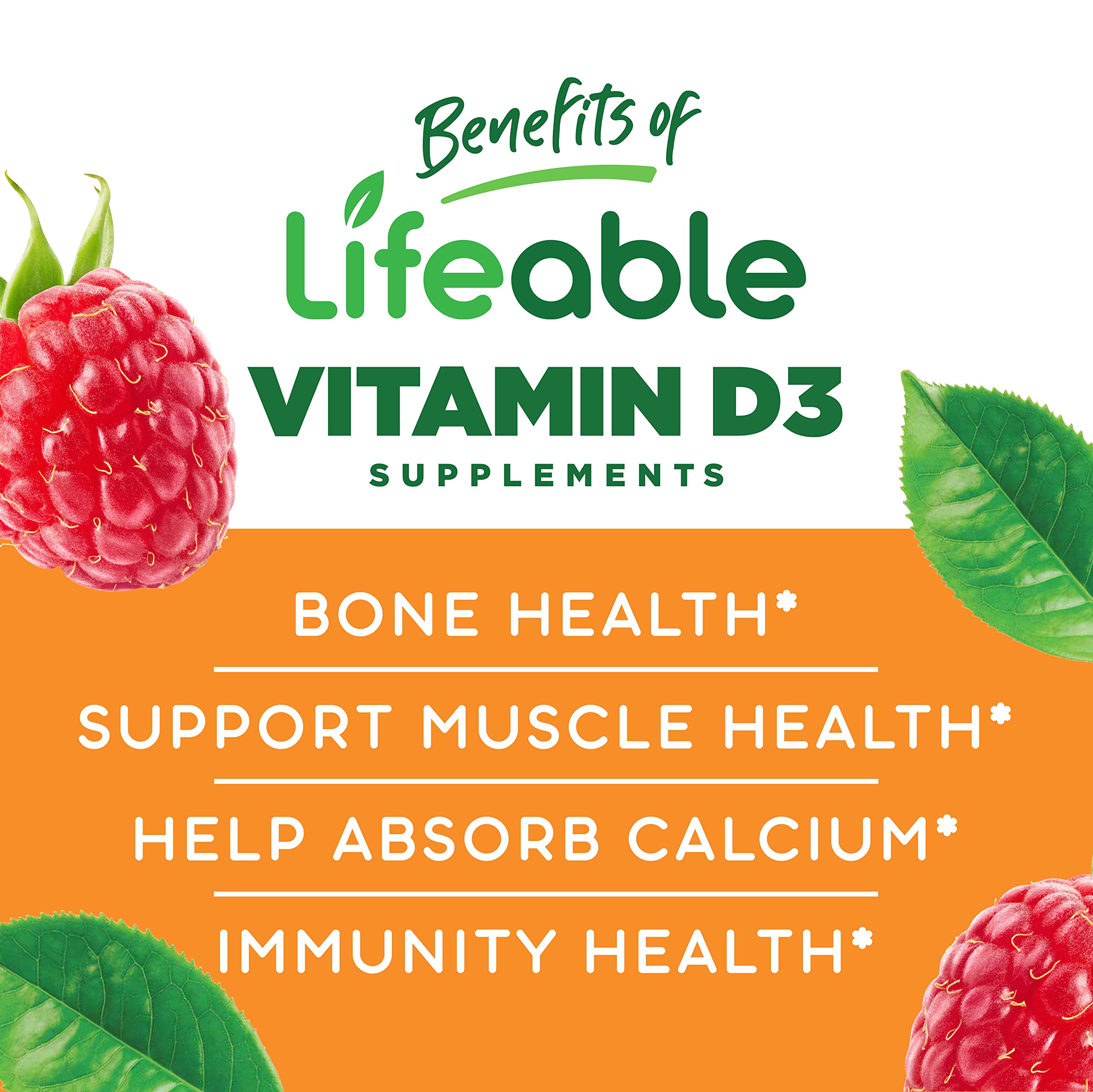Foto 4 pulgar | Vitamin D3 Lifeable en Gomitas 5000 Iu 90 Unidades - Venta Internacional