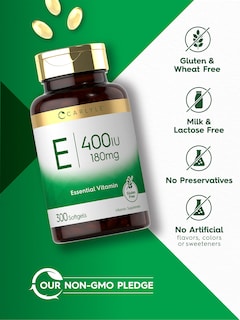 Foto 4 | Suplemento de Vitamina E de Carlyle 400 UI Cápsulas de Gelatina Blanda 300 Unidades