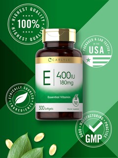 Foto 5 | Suplemento de Vitamina E de Carlyle 400 UI Cápsulas de Gelatina Blanda 300 Unidades
