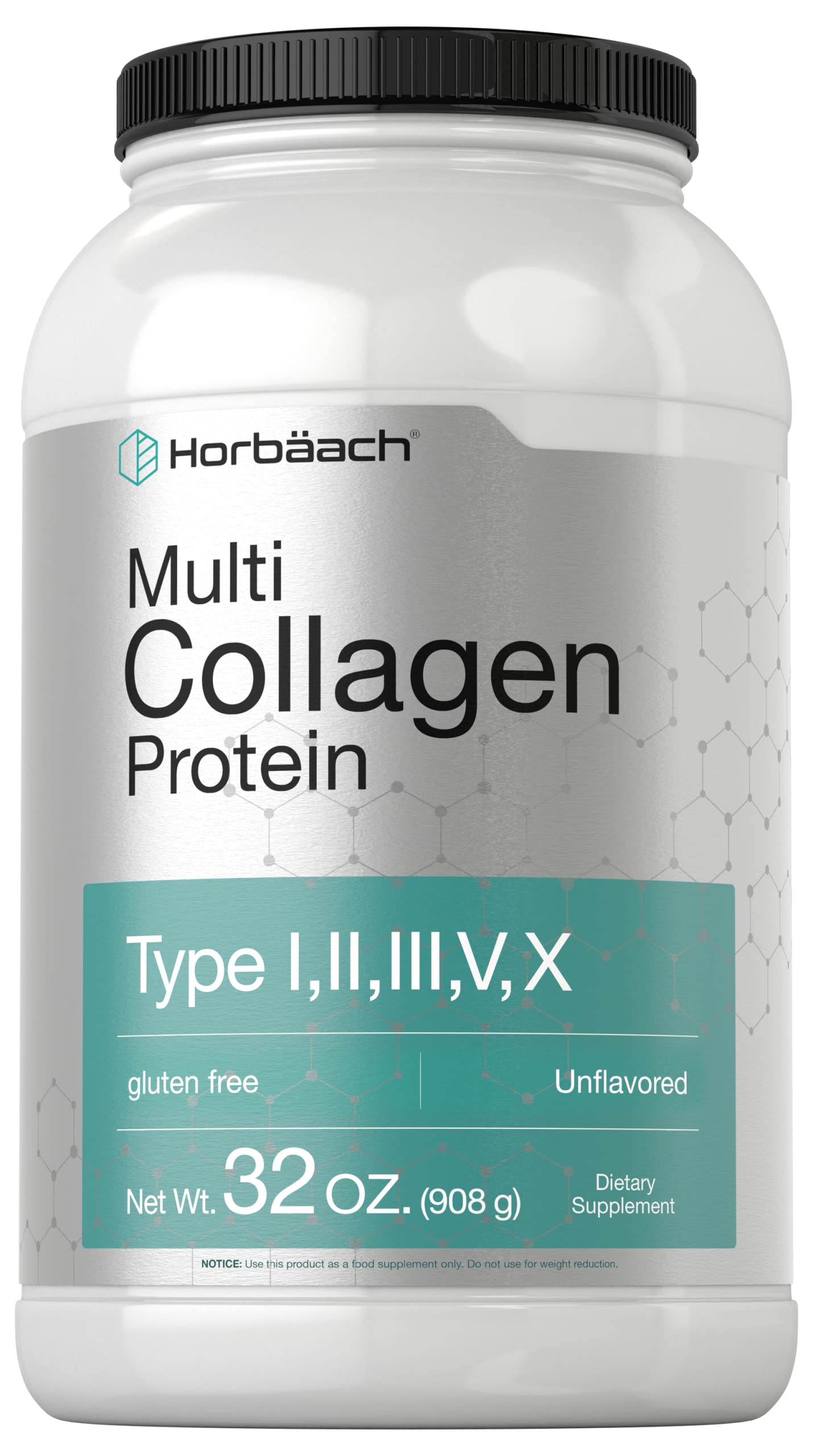Foto 2 pulgar | Proteína de Colágeno en Polvo Horbäach Multi 946 ml Tipo I - II - III - V - X - Venta Internacional