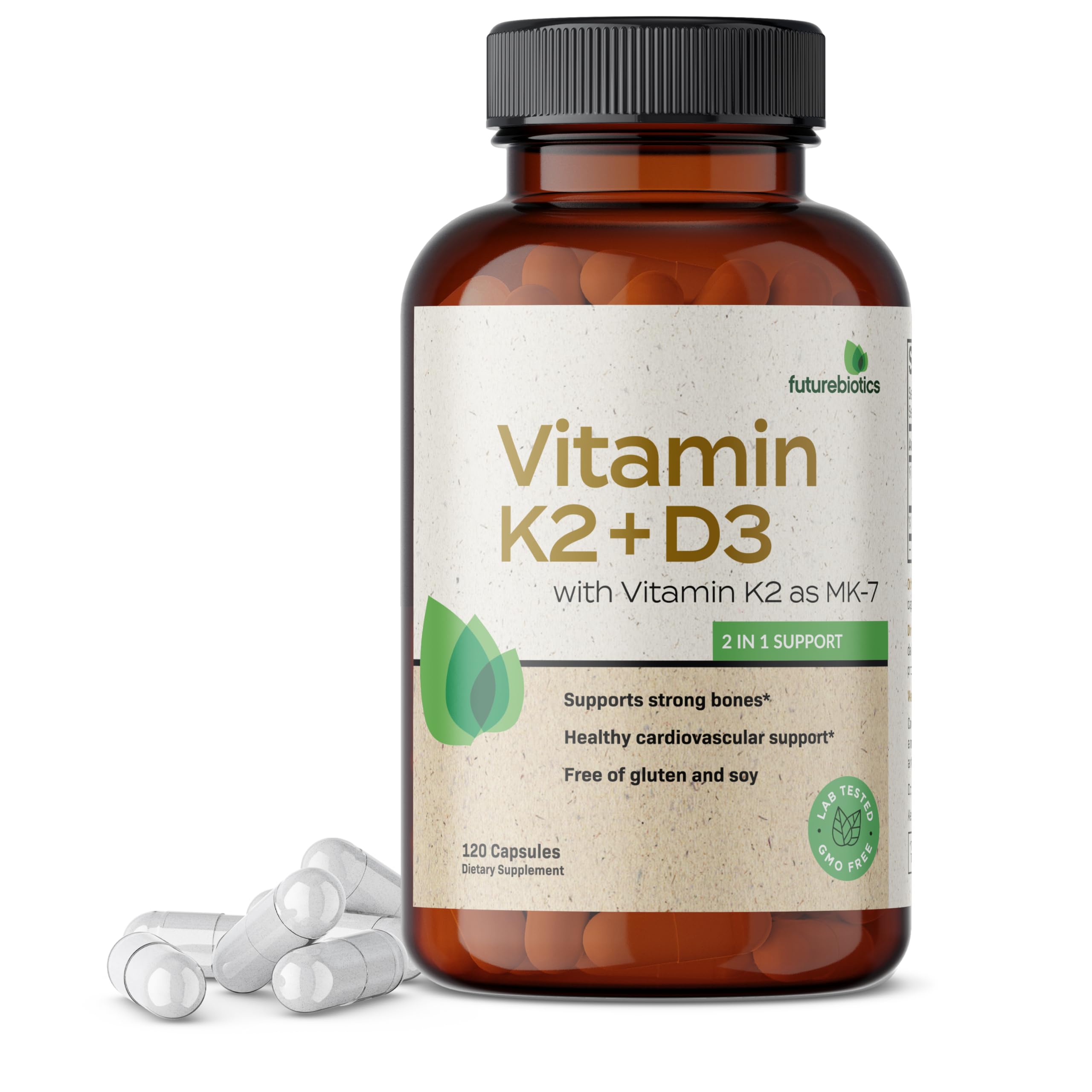 Foto 4 pulgar | Vitamina D3 y K2 Futurebiotics 120 Cápsulas - Venta Internacional