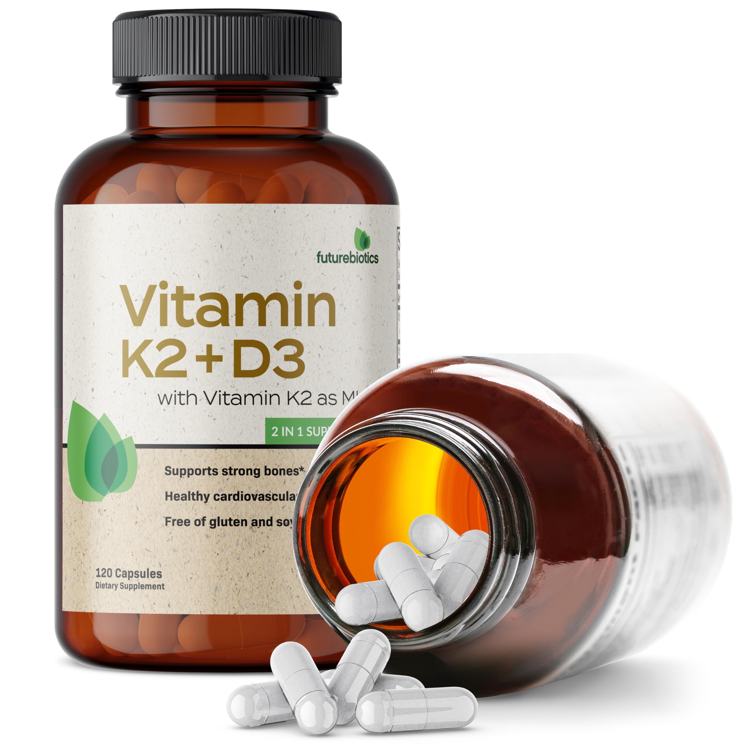 Foto 6 pulgar | Vitamina D3 y K2 Futurebiotics 120 Cápsulas - Venta Internacional
