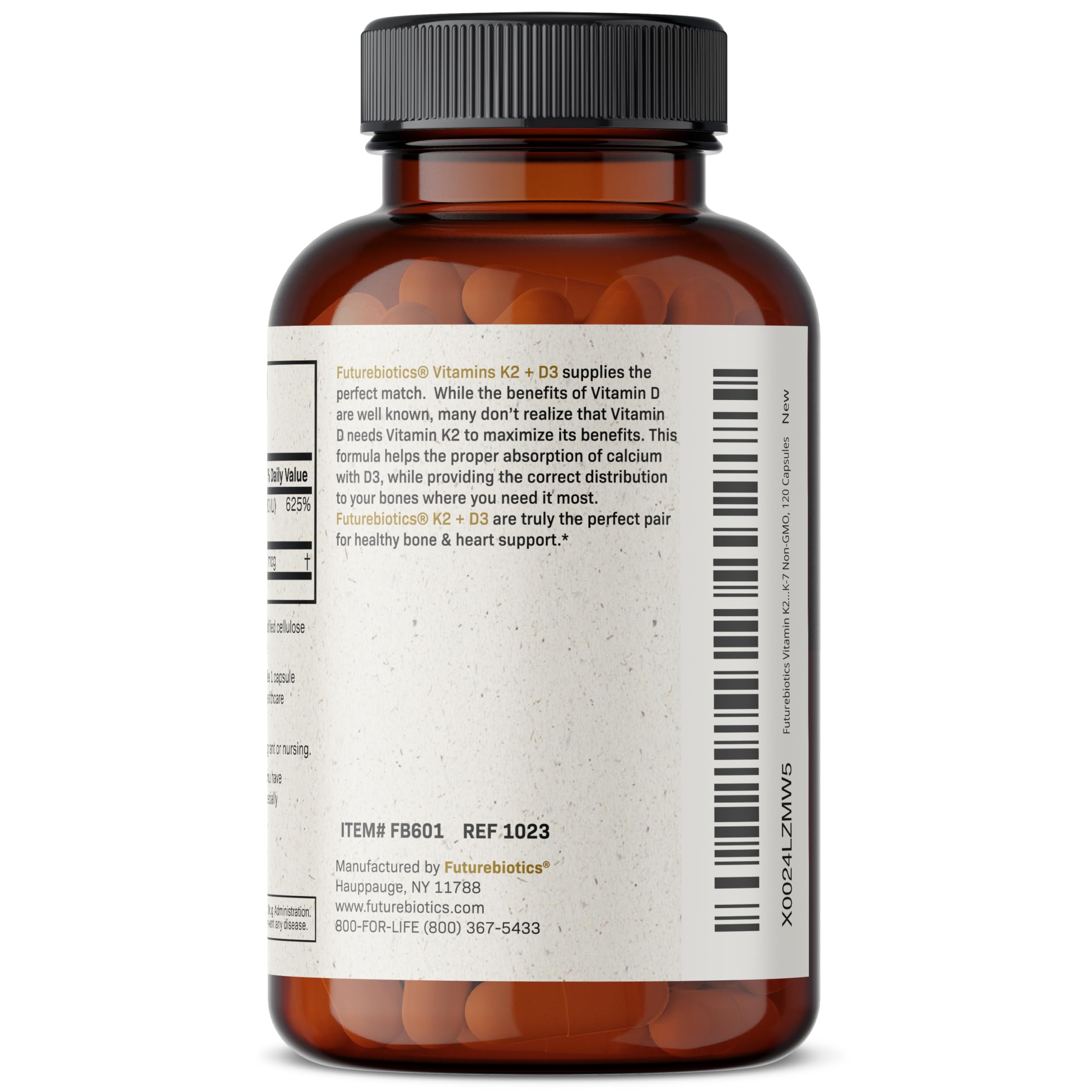 Foto 7 pulgar | Vitamina D3 y K2 Futurebiotics 120 Cápsulas - Venta Internacional