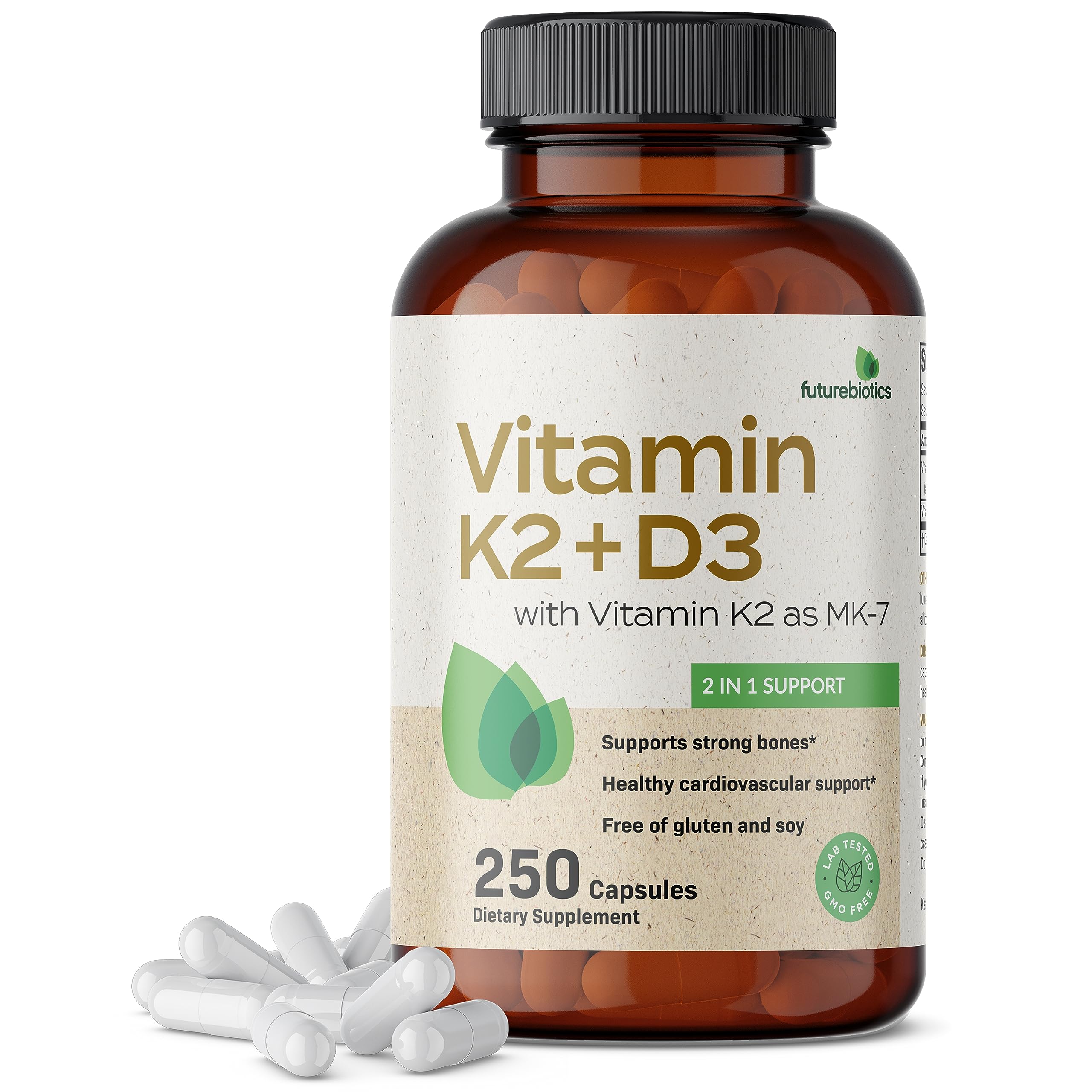 Foto 2 pulgar | Vitamina D3  y K2 Futurebiotics 250 Cápsulas - Venta Internacional
