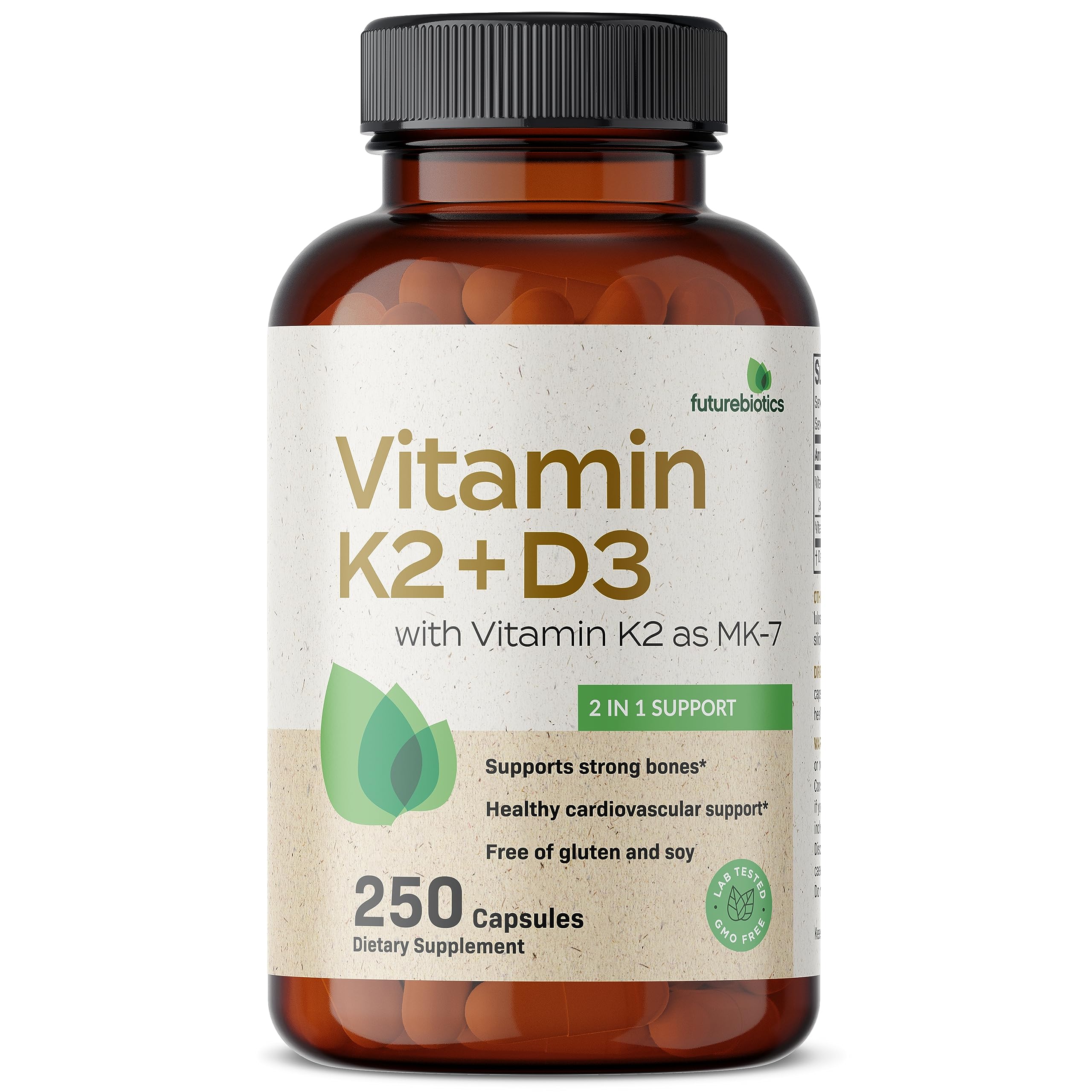 Foto 4 pulgar | Vitamina D3  y K2 Futurebiotics 250 Cápsulas - Venta Internacional