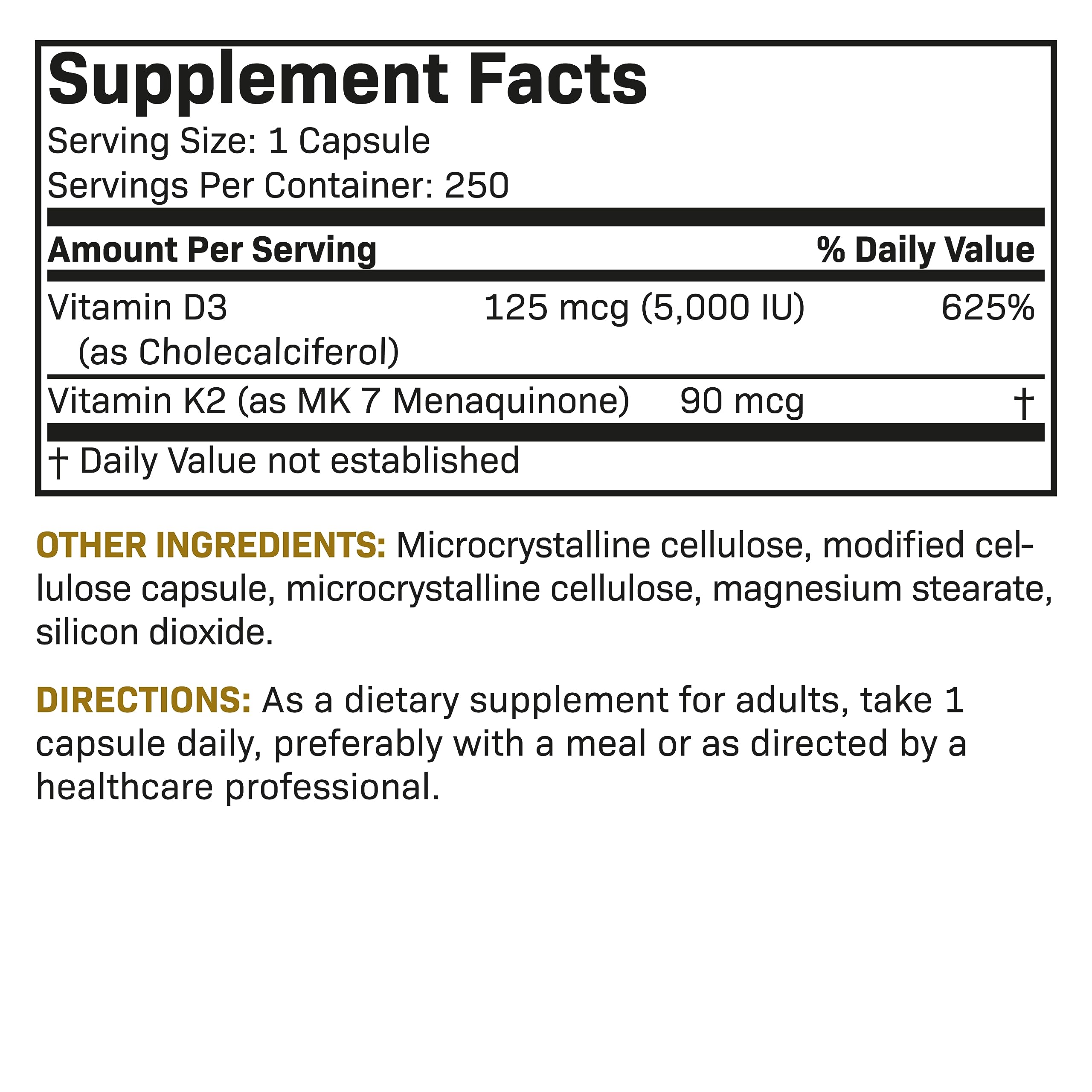 Foto 7 pulgar | Vitamina D3  y K2 Futurebiotics 250 Cápsulas - Venta Internacional