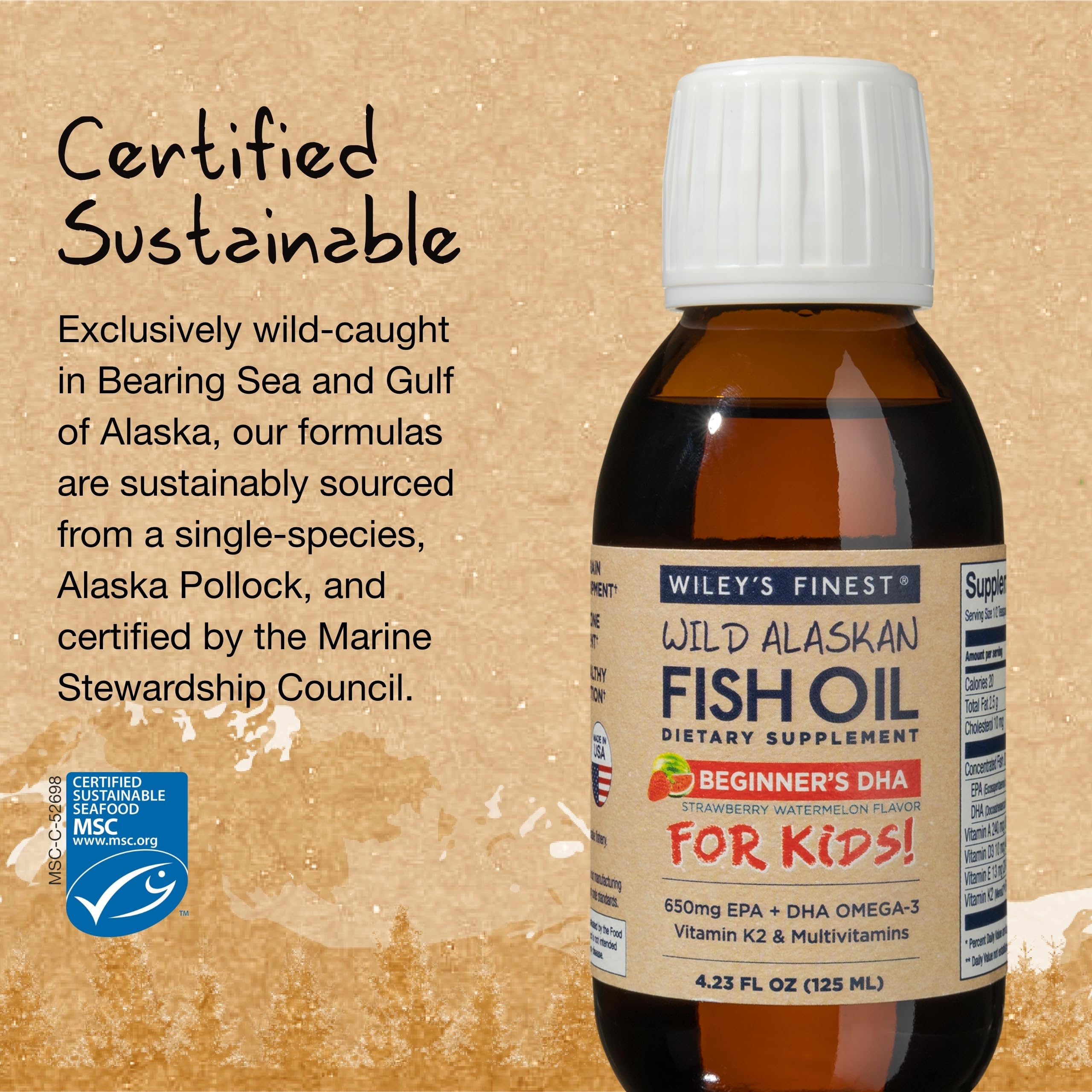 Foto 5 pulgar | Complementa Wiley's Finest Wild Alaskan Dha Kids - Venta Internacional