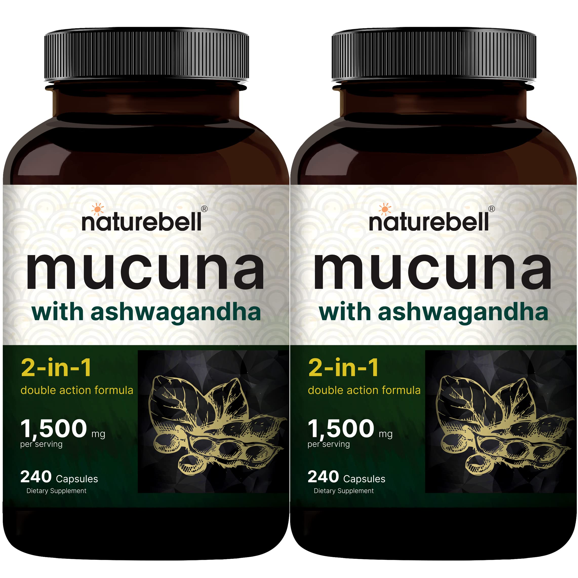 Foto 2 pulgar | Suplemento NatureBell Mucuma 2 Paquetes de 240 Cápsulas-Venta Internacional