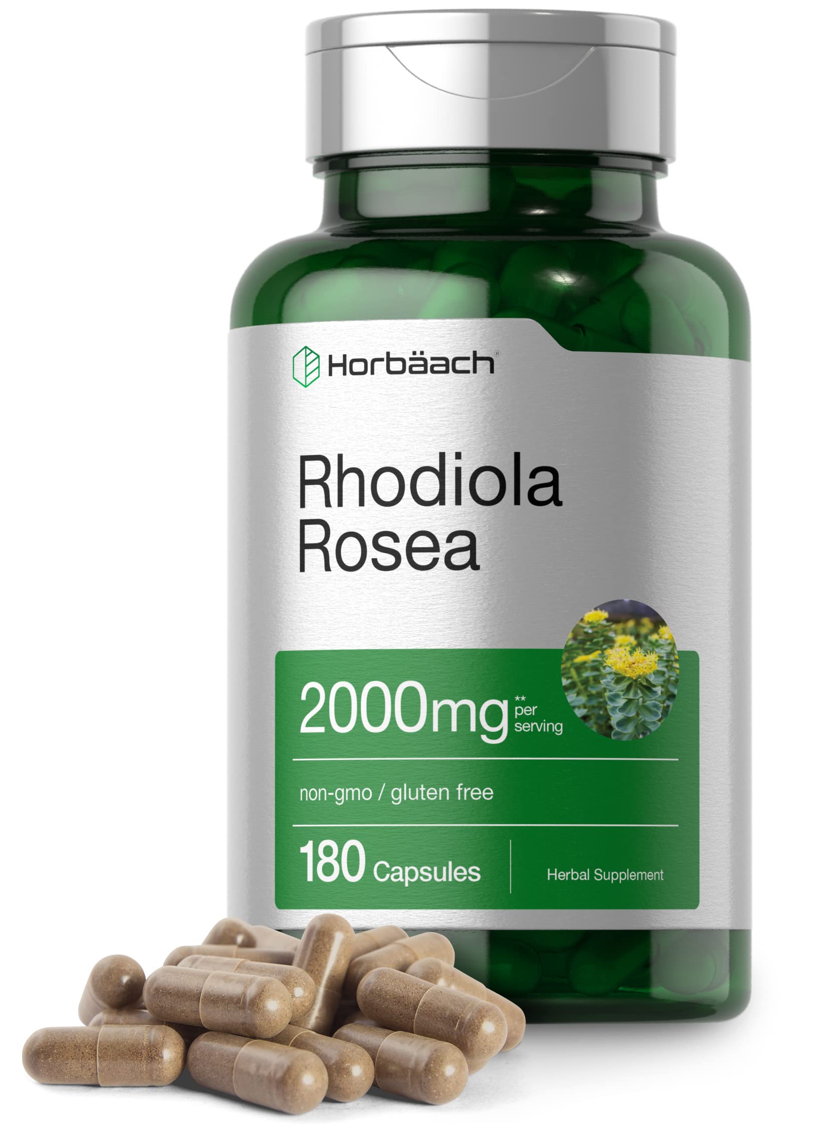 Foto 2 pulgar | Suplemento Horbäach Rhodiola Rosea Cápsulas de 2000 Mg 180 Unidades - Venta Internacional