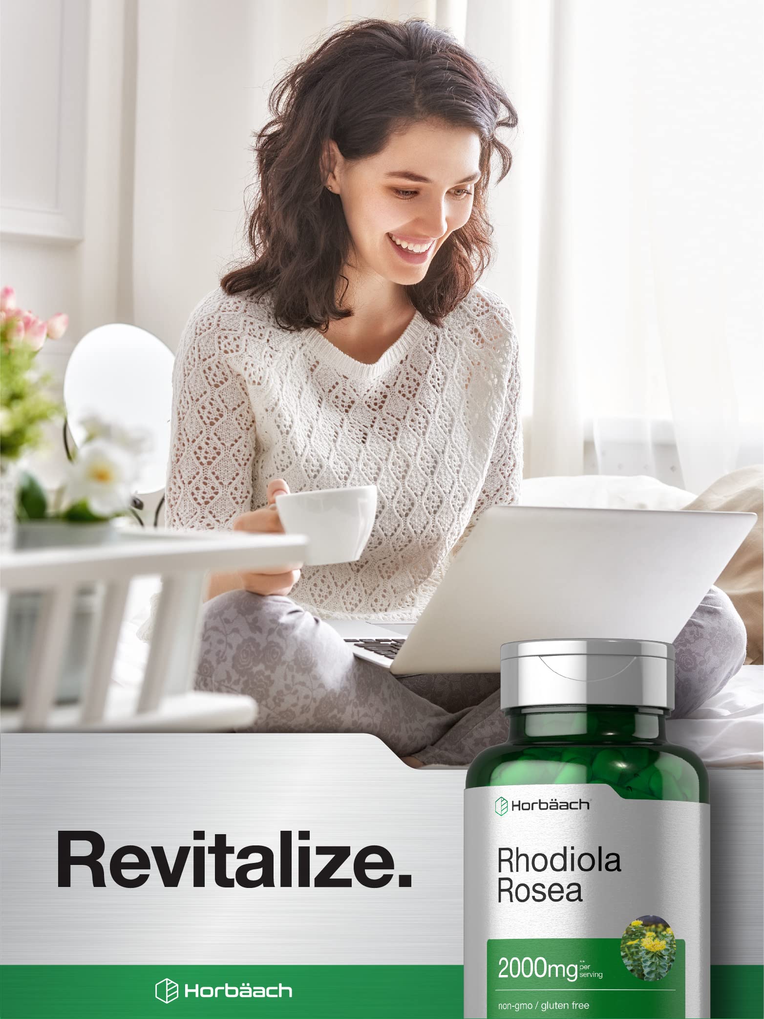 Foto 7 pulgar | Suplemento Horbäach Rhodiola Rosea Cápsulas de 2000 Mg 180 Unidades - Venta Internacional