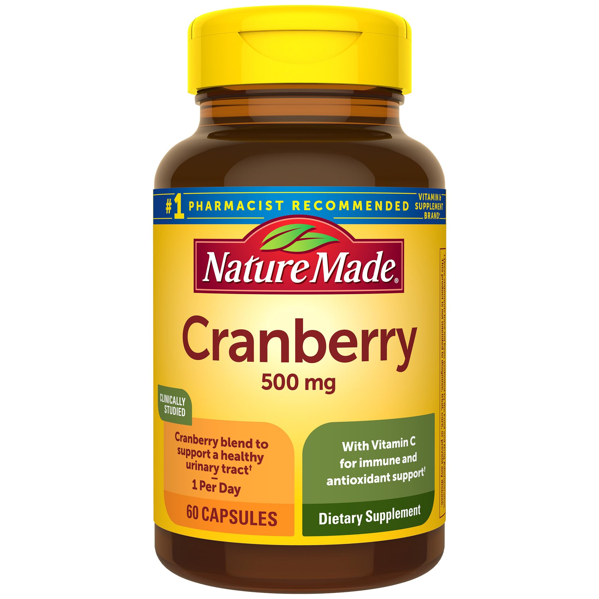 Foto 2 pulgar | Suplemento Nature Made Cranberry 500 Mg con Vitamina C 60 Cápsulas - Venta Internacional
