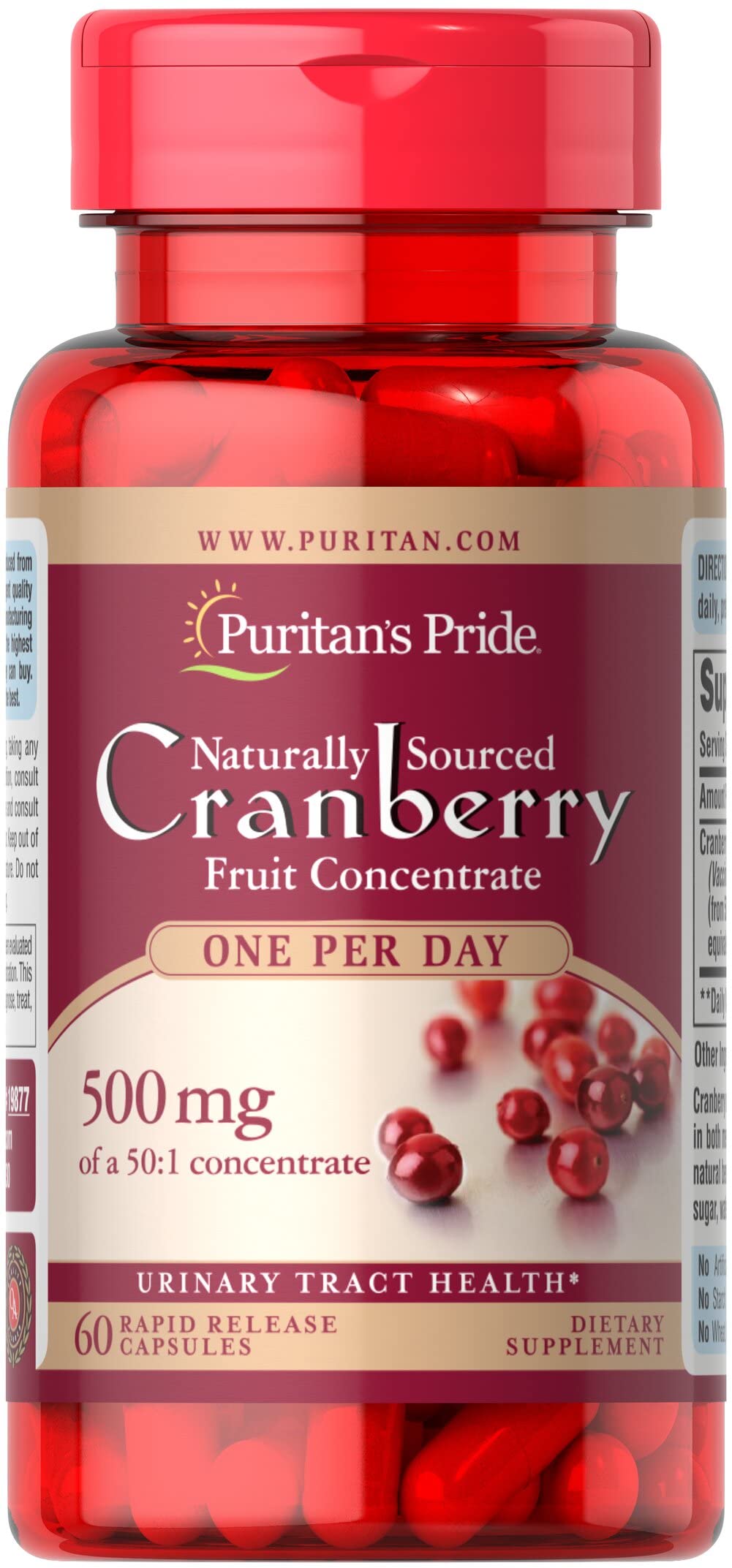 Foto 2 pulgar | Suplemento Puritan's Pride One A Day Cranberry 60 Cápsulas - Venta Internacional