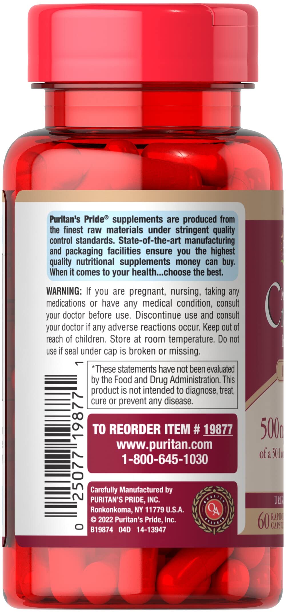 Foto 3 pulgar | Suplemento Puritan's Pride One A Day Cranberry 60 Cápsulas - Venta Internacional