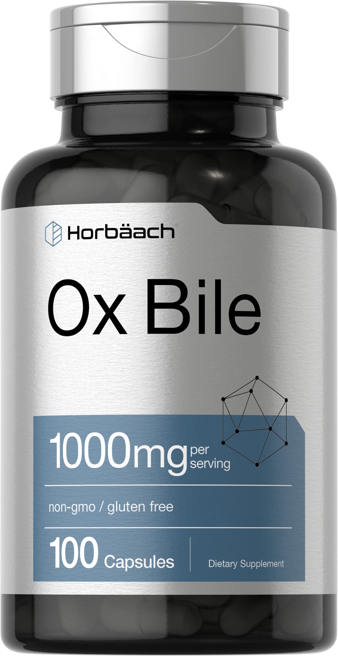 Suplemento Horbäach Ox Bile 1000 Mg 100 Cápsulas - Venta Internacional