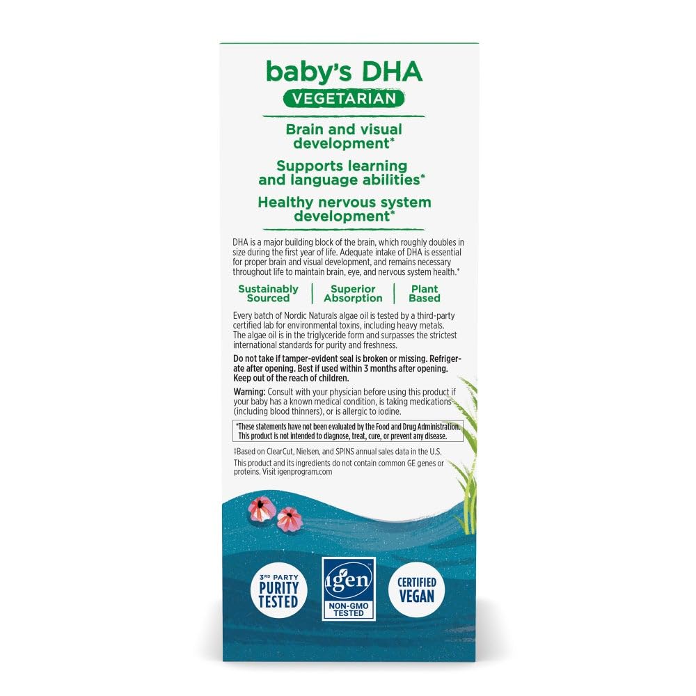 Foto 4 pulgar | Suplemento Nordic Naturals Dha Vegetariano para Bebés de  1050 Mg - Venta Internacional