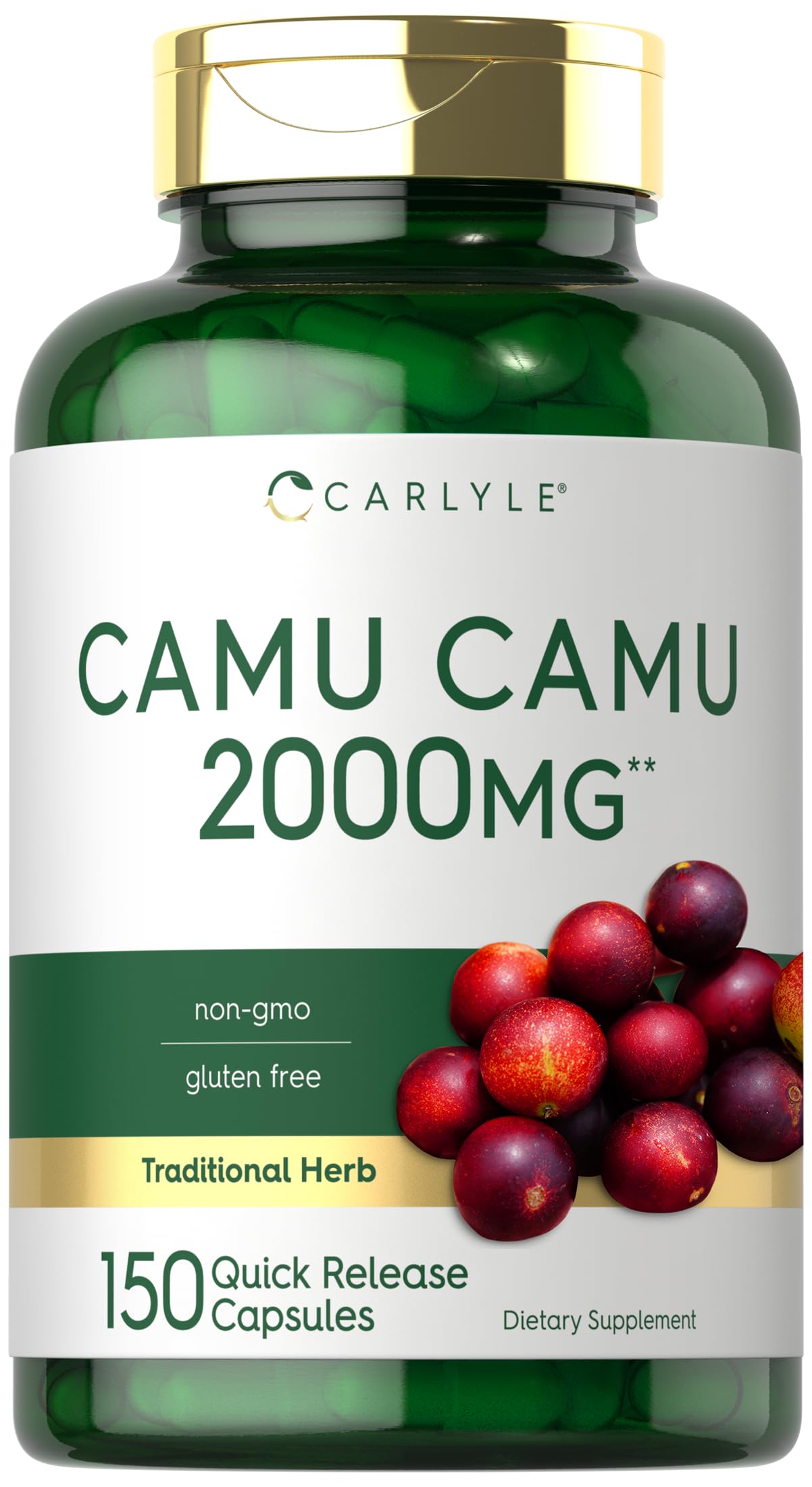 Foto 2 pulgar | Suplemento Carlyle Camu Camu en Cápsulas de 2000 Mg con Vitamina C - Venta Internacional