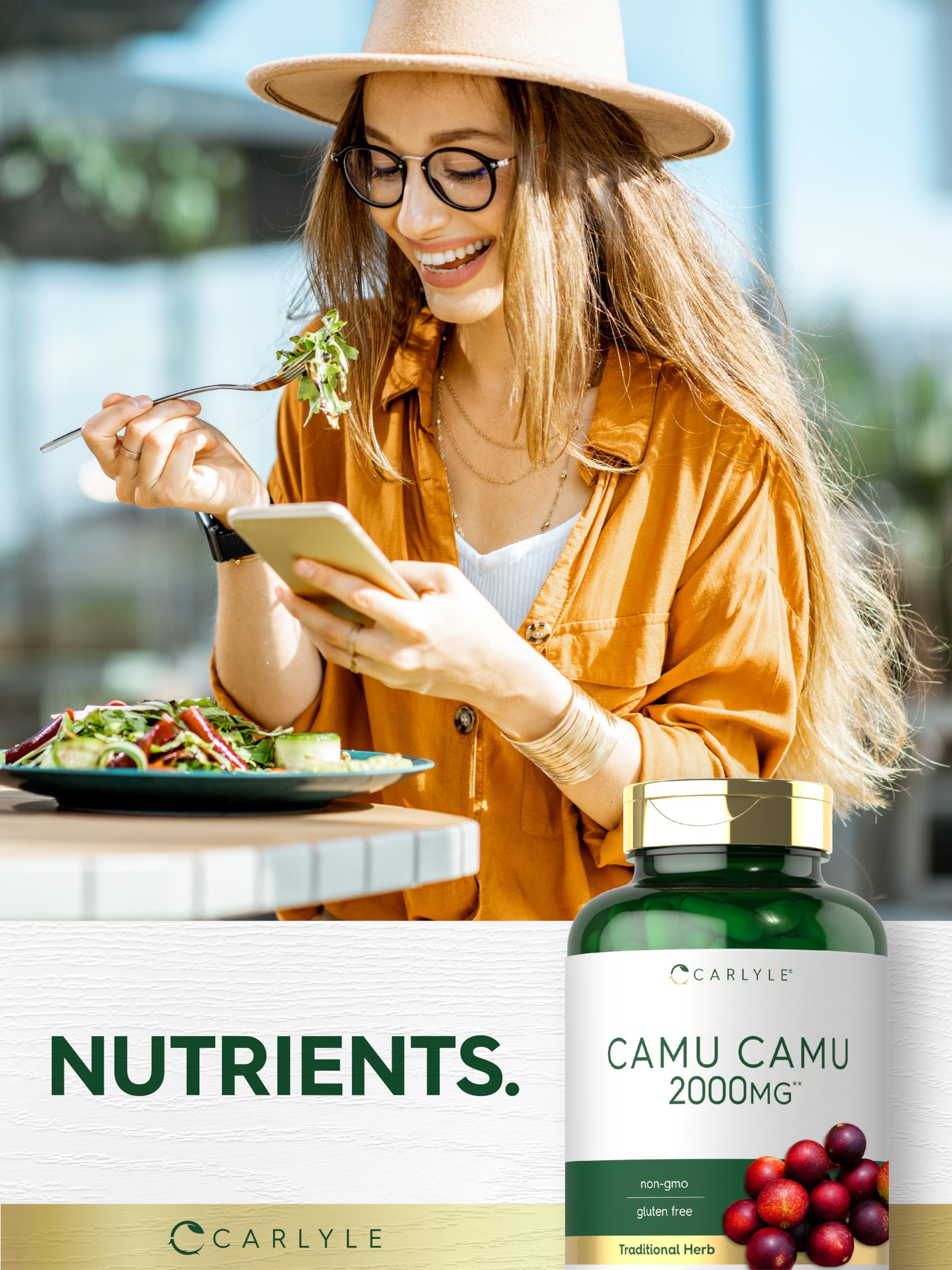 Foto 6 | Suplemento Carlyle Camu Camu en Cápsulas de 2000 Mg con Vitamina C - Venta Internacional
