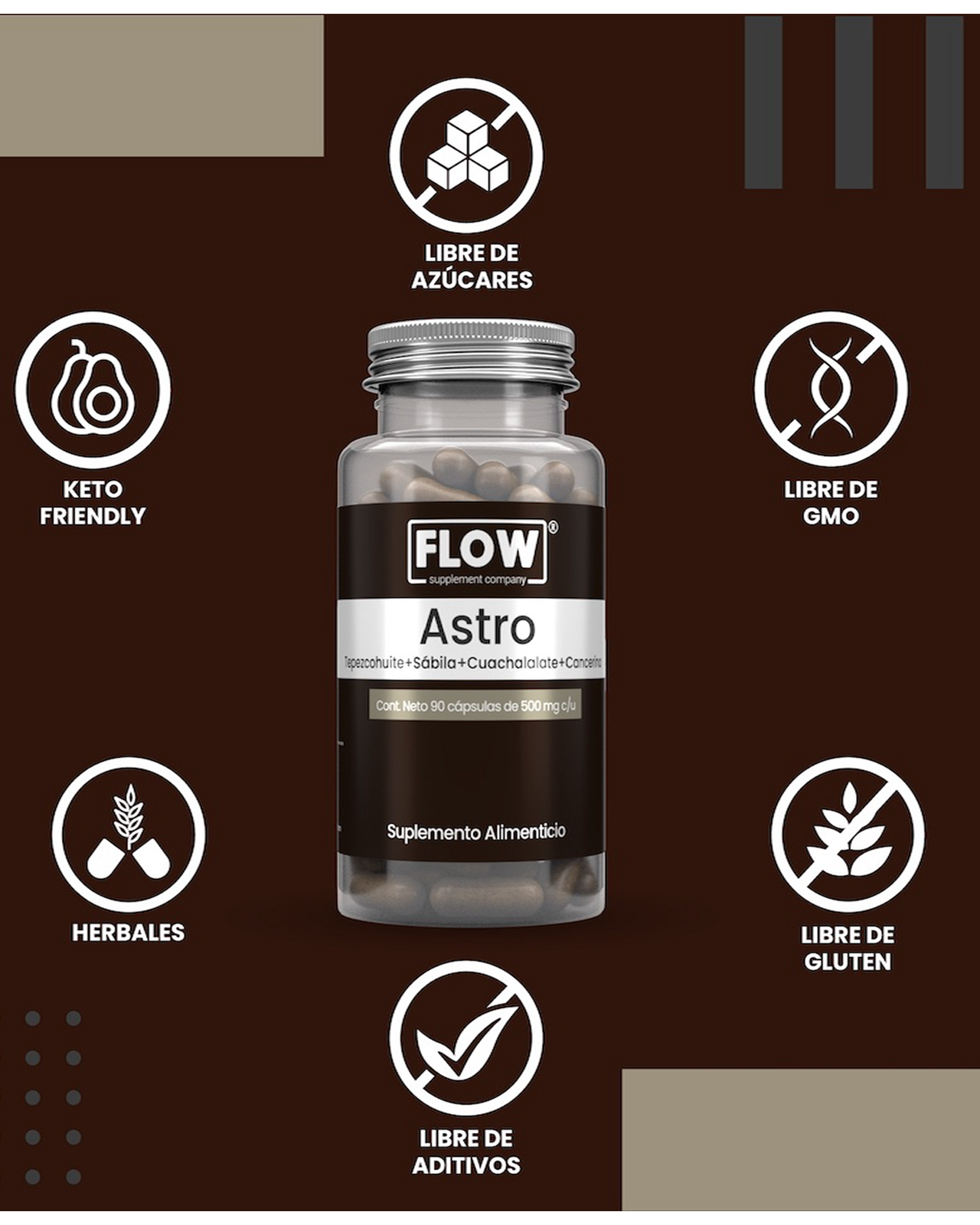 Foto 6 pulgar | Vitaminas Astro con 90 cápsulas de 500 mg c/u