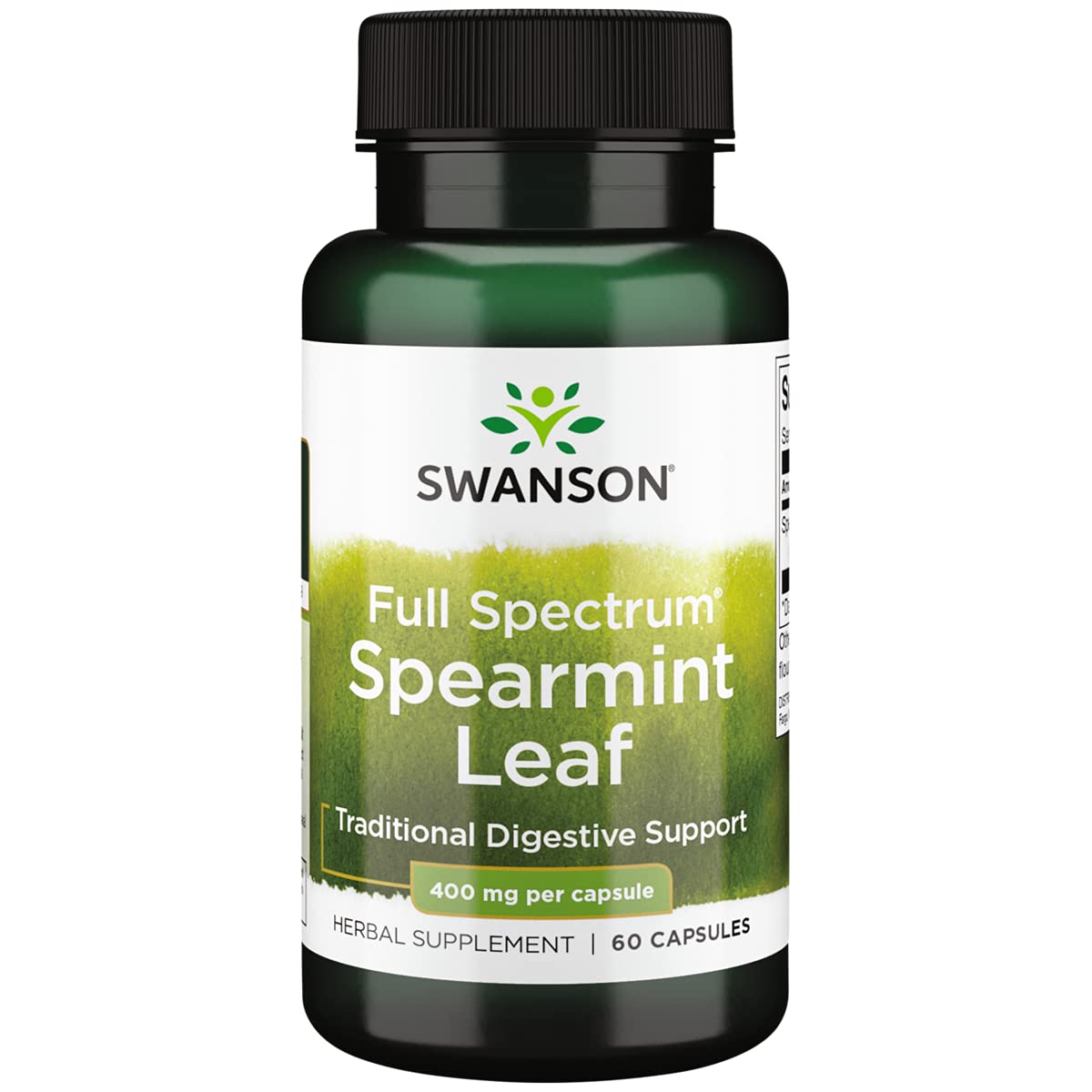 Foto 1 | Suplemento Swanson Spearmint Leaf 400 Mg 60 Cápsulas- Venta Internacional