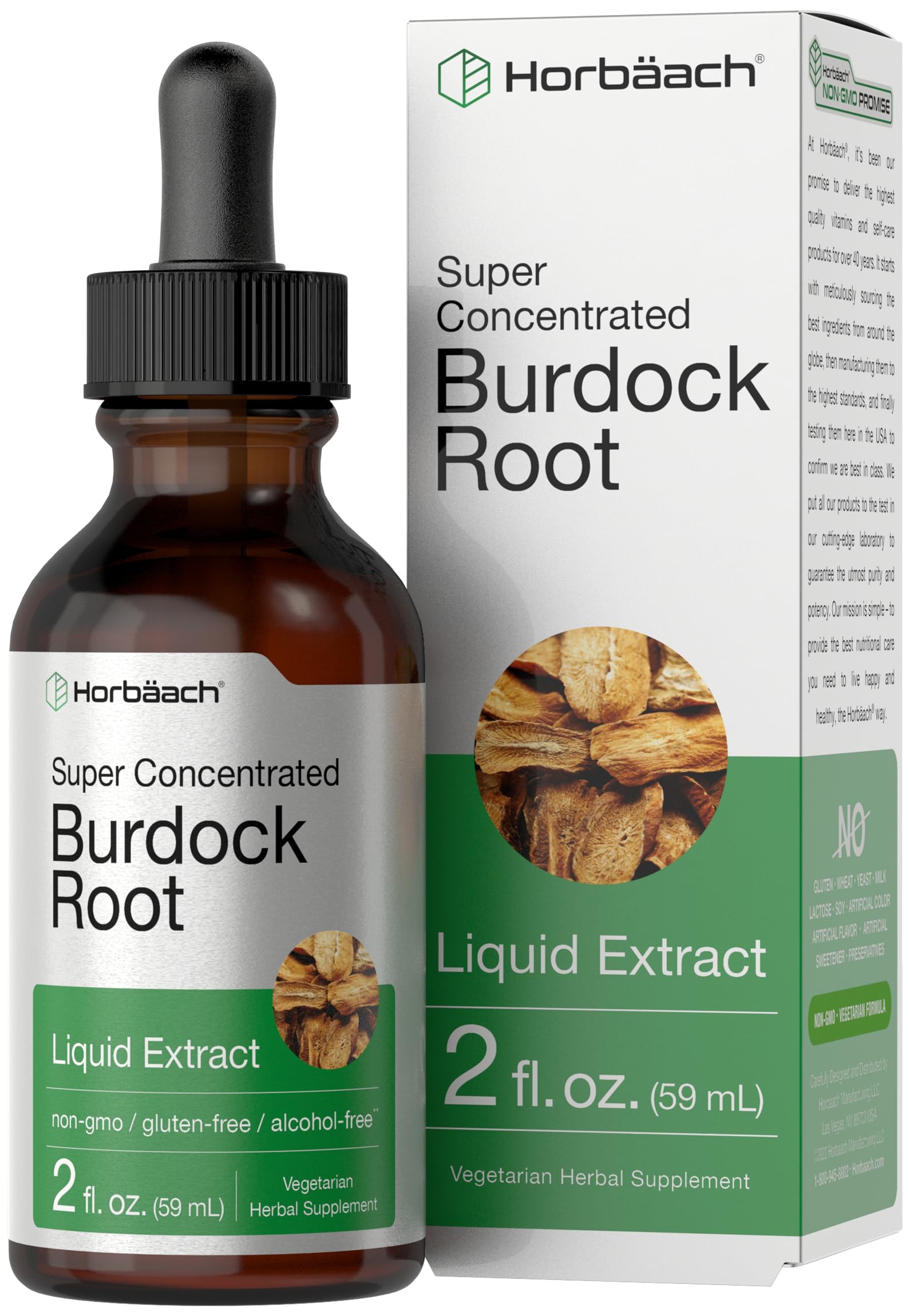Foto 2 pulgar | Suplemento Horbäach Tintura de Raíz de Bardana 60 Ml Sin Alcohol - Venta Internacional