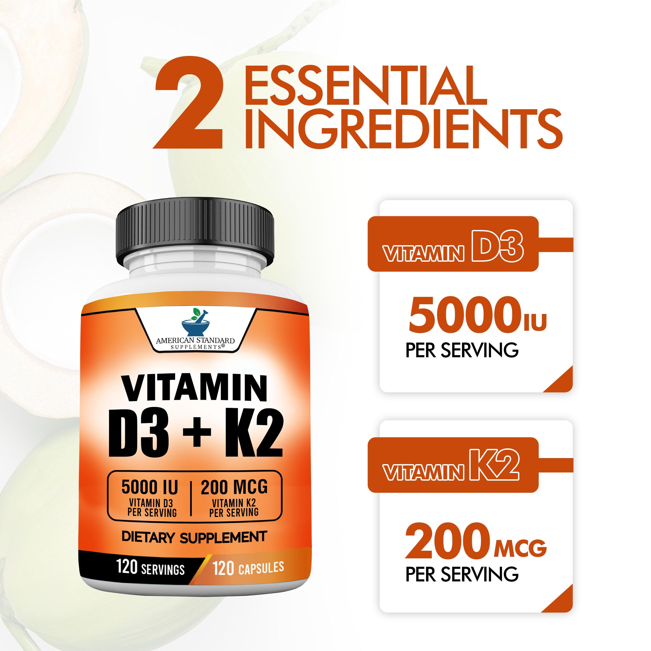 Foto 5 pulgar | Vitamina D3 American Standard Supplements de 5000 Iu - Venta Internacional