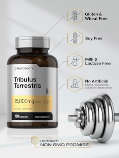 Foto 5 | Suplemento Horbäach Tribulus Terrestris 15000 mg 180 Cápsulas - Venta Internacional