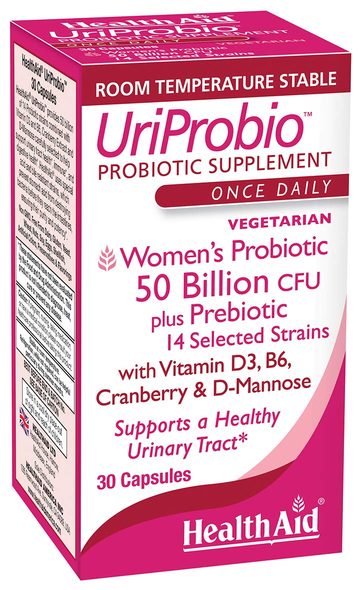 Foto 2 pulgar | Suplemento HealthAid Uriprobio para Salud del Tracto Urinario Femenino - Venta Internacional