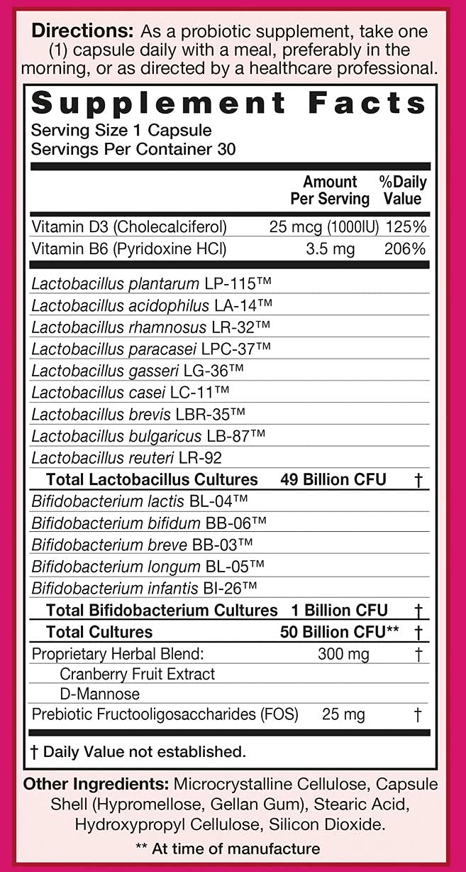 Foto 4 pulgar | Suplemento HealthAid Uriprobio para Salud del Tracto Urinario Femenino - Venta Internacional