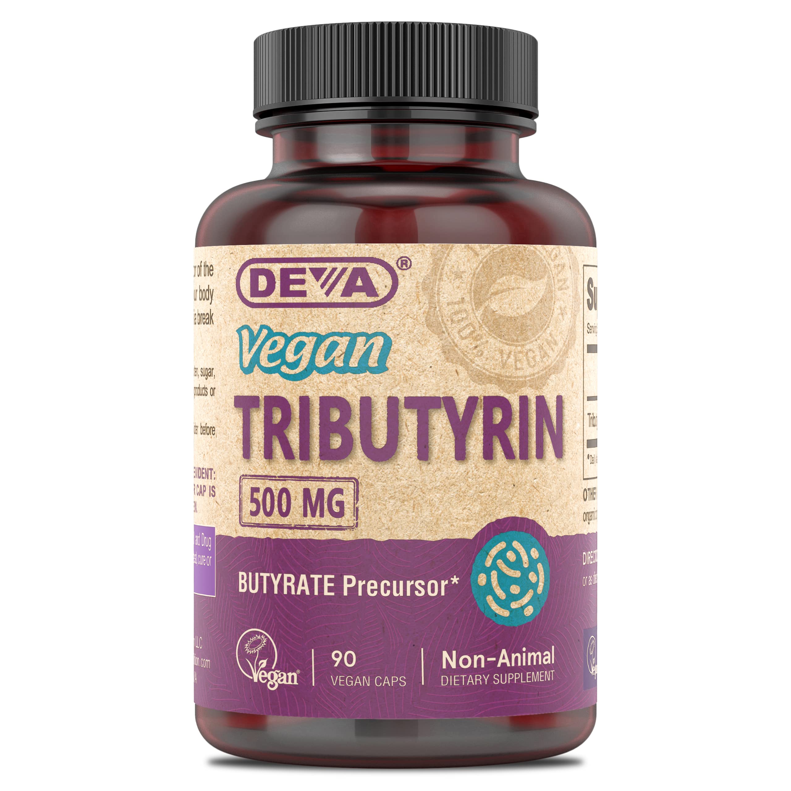 Foto 2 pulgar | Suplemento Deva, Tributirina Vegana 500 Mg Cápsulas 90 Unidades - Venta Internacional