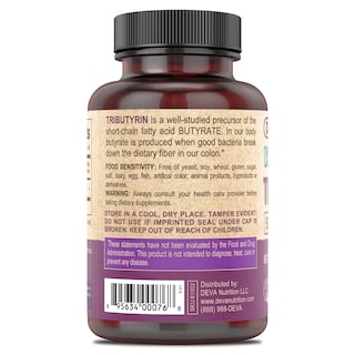Foto 2 | Suplemento Deva, Tributirina Vegana 500 Mg Cápsulas 90 Unidades - Venta Internacional