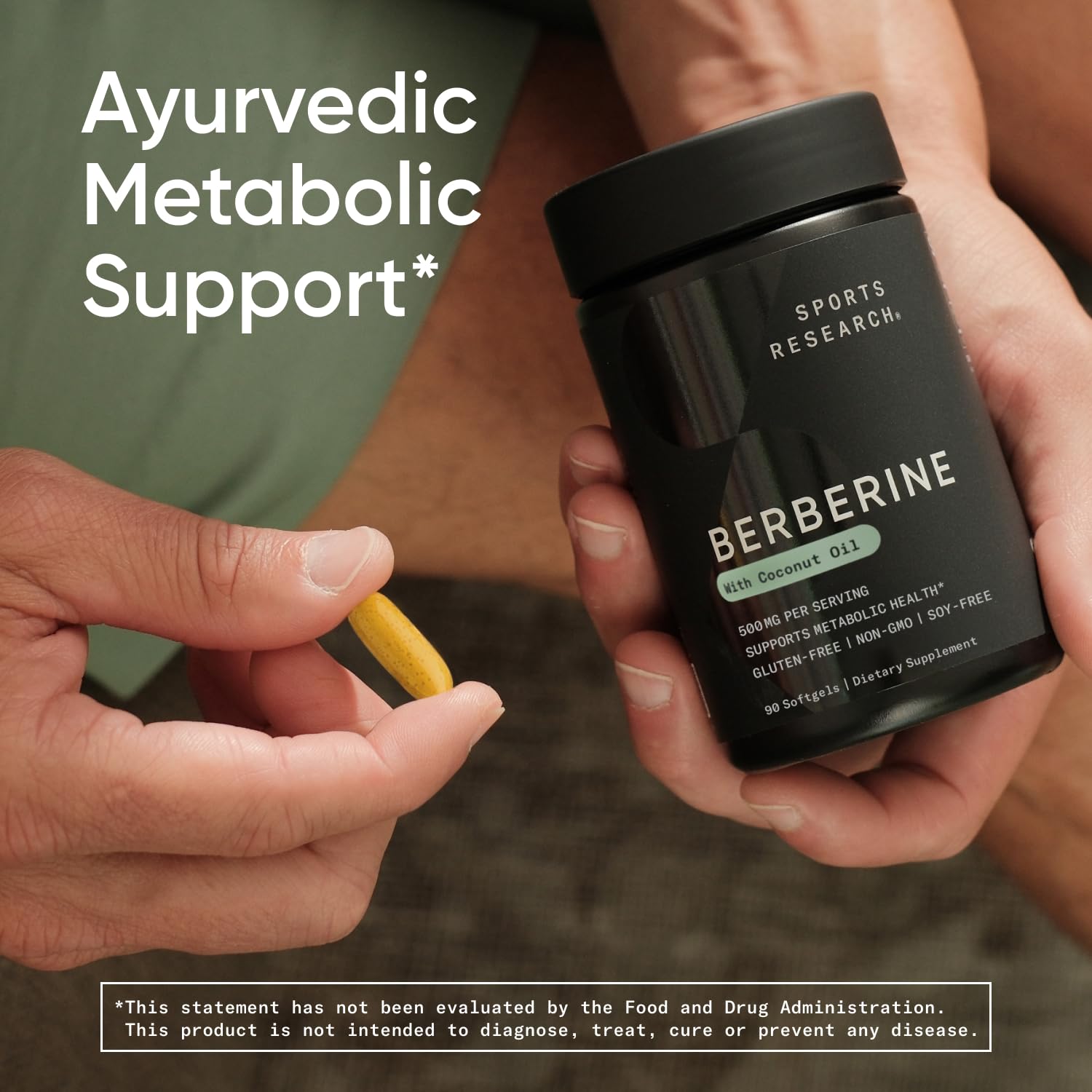 Foto 3 pulgar | Suplemento Sports Research Berberine 500 Mg 90 Cápsulas Blandas - Venta Internacional