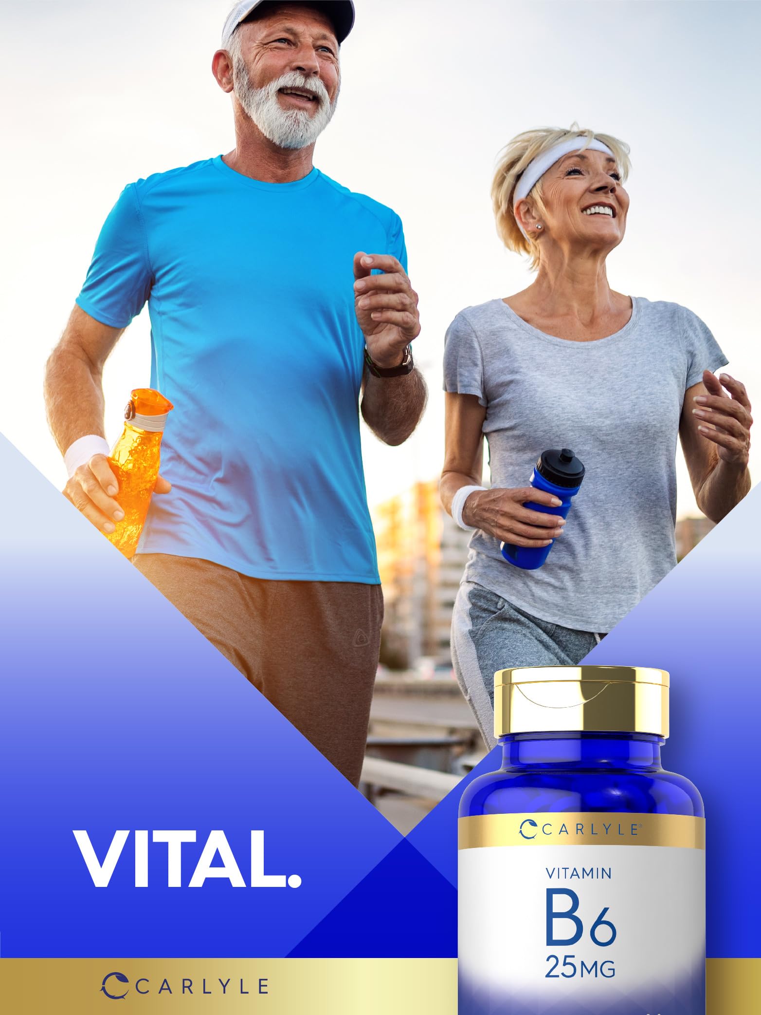 Foto 7 pulgar | Suplemento Carlyle de Vitamina B6 25 mg 250 Comprimidos Vegetariano - Venta Internacional