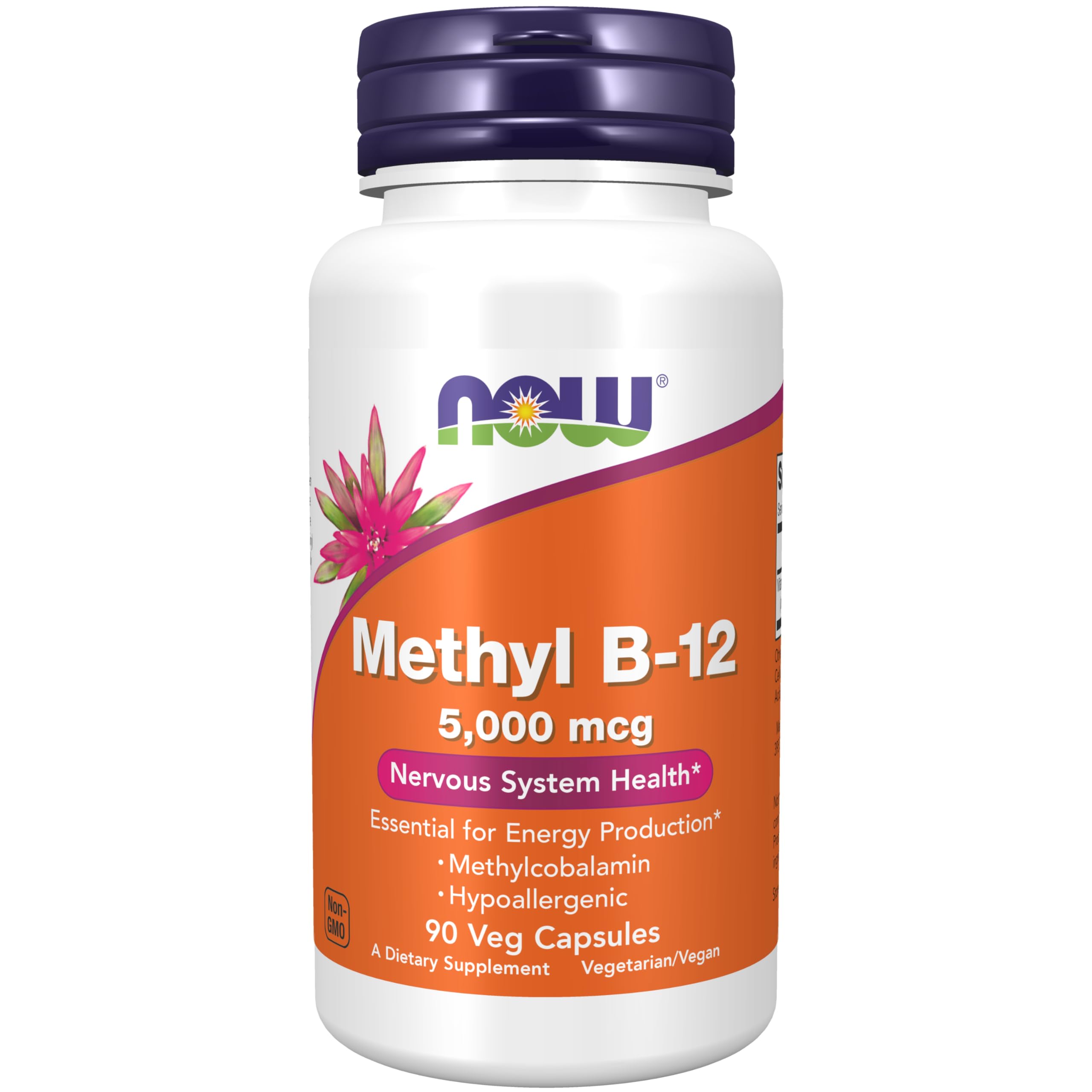 Foto 2 pulgar | NOW Supplements Metil B-12 5000 Mcg 90 Cápsulas Vegetarianas