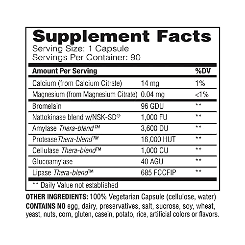 Foto 3 pulgar | Suplemento Enzymedica Natto-k Enzysupport 90 Cápsulas - Venta Internacional
