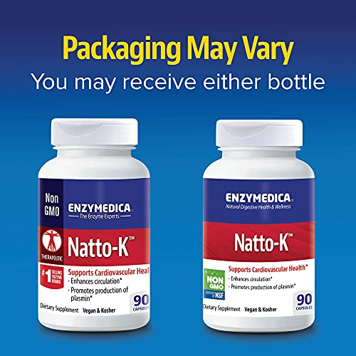 Foto 4 pulgar | Suplemento Enzymedica Natto-k Enzysupport 90 Cápsulas - Venta Internacional