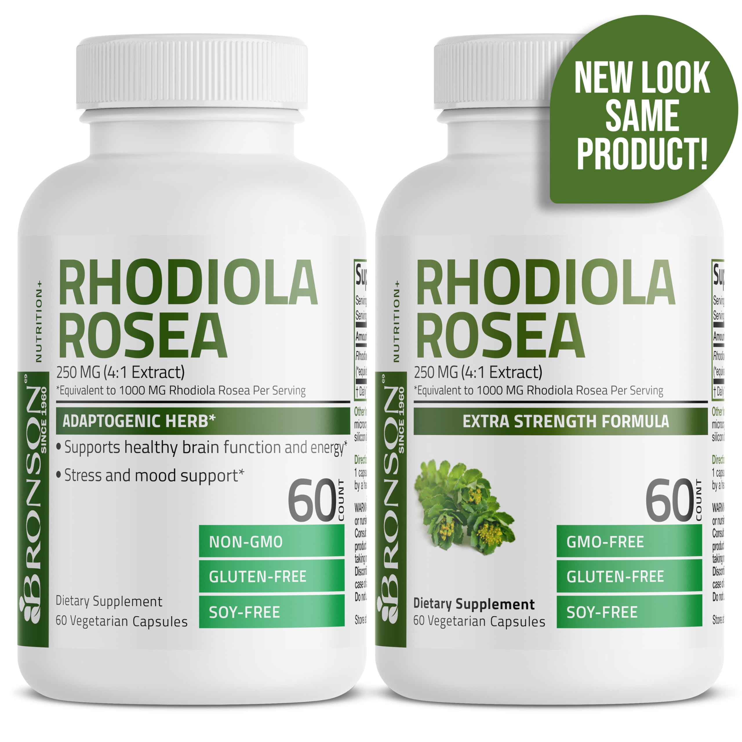 Foto 4 pulgar | Suplemento Bronson Rhodiola Rosea 60 Cápsulas - Venta Internacional