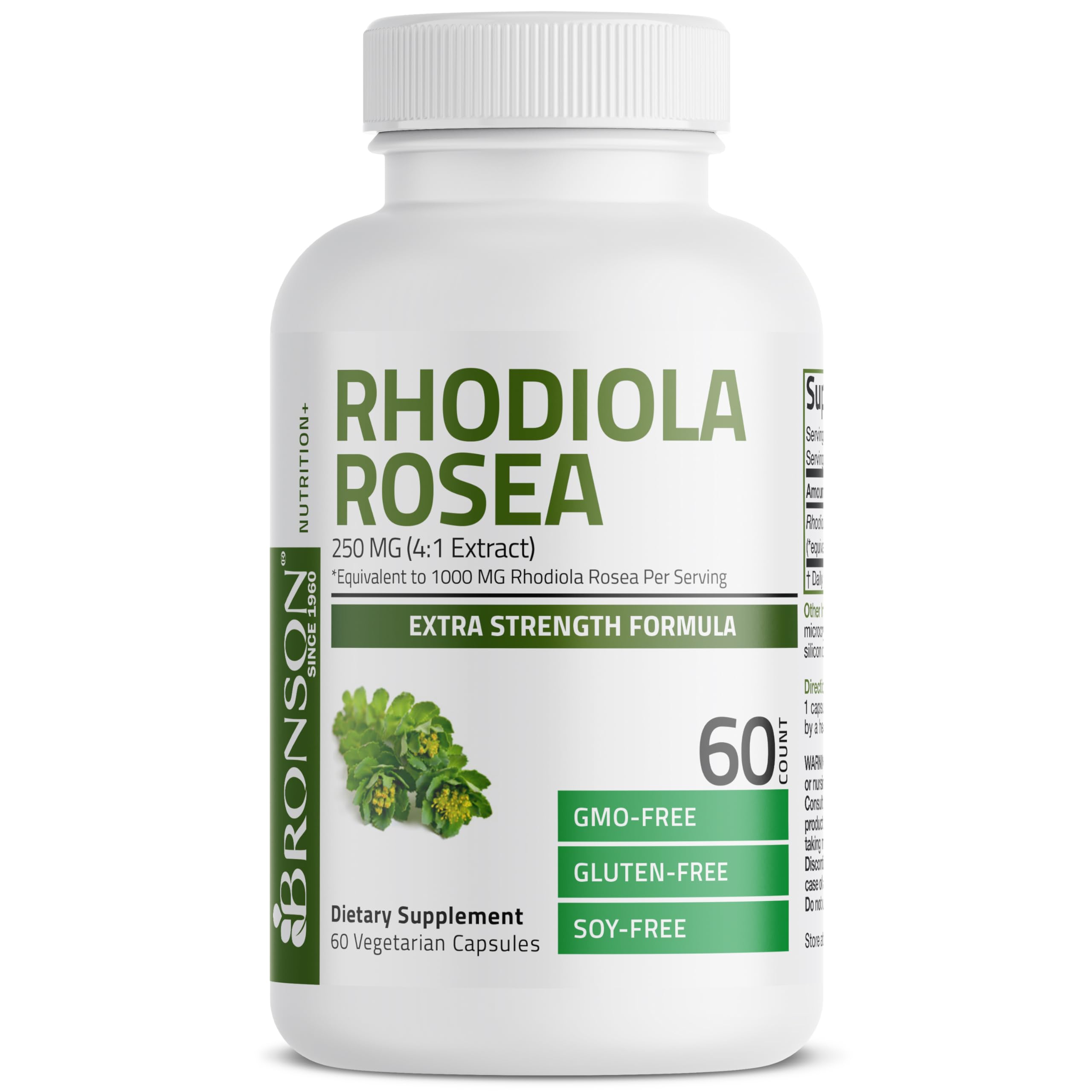 Foto 4 | Suplemento Bronson Rhodiola Rosea 60 Cápsulas - Venta Internacional