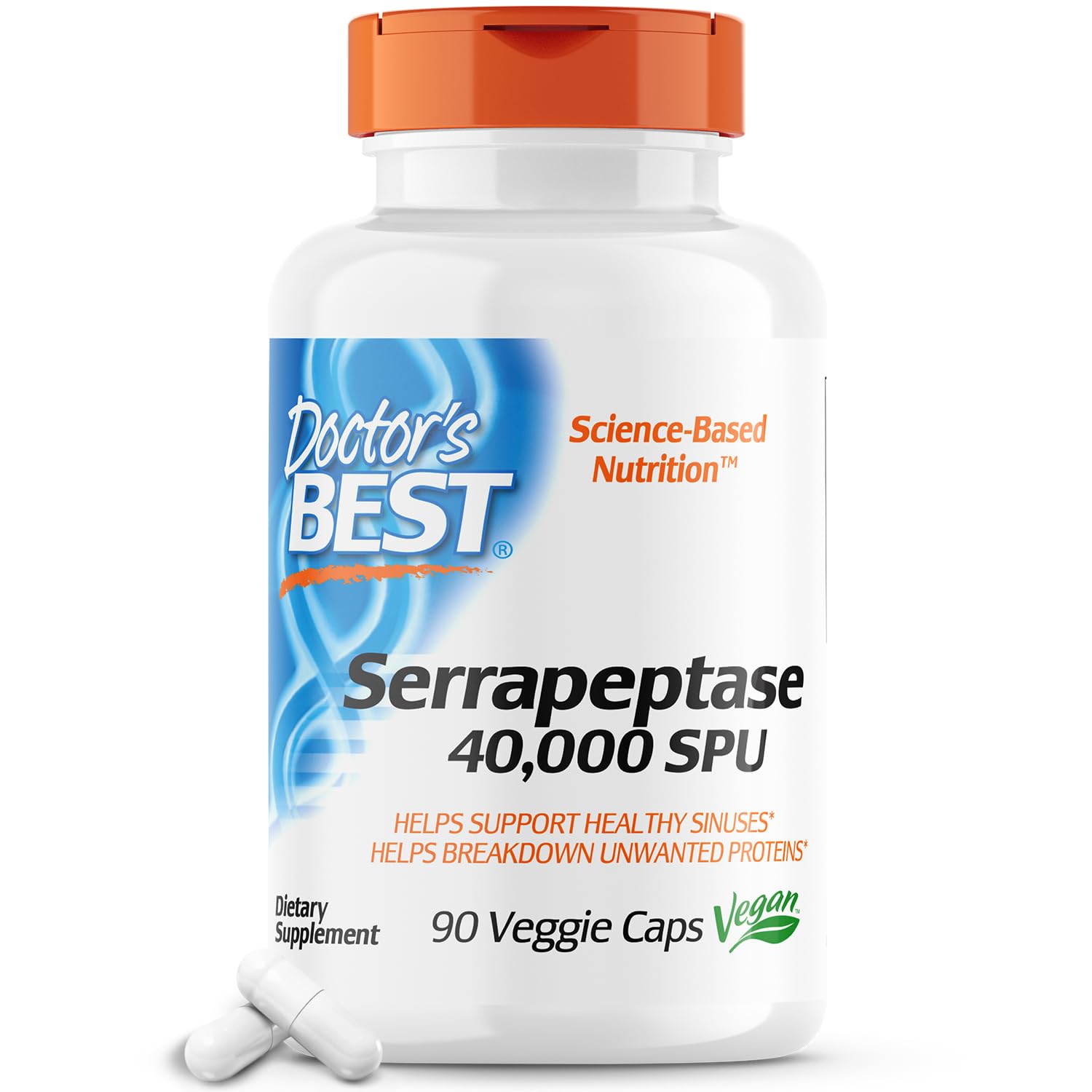 Foto 2 pulgar | Suplemento Doctor's Best Serrapeptase 40,000 SPU 90 Cápsulas - Venta Internacional
