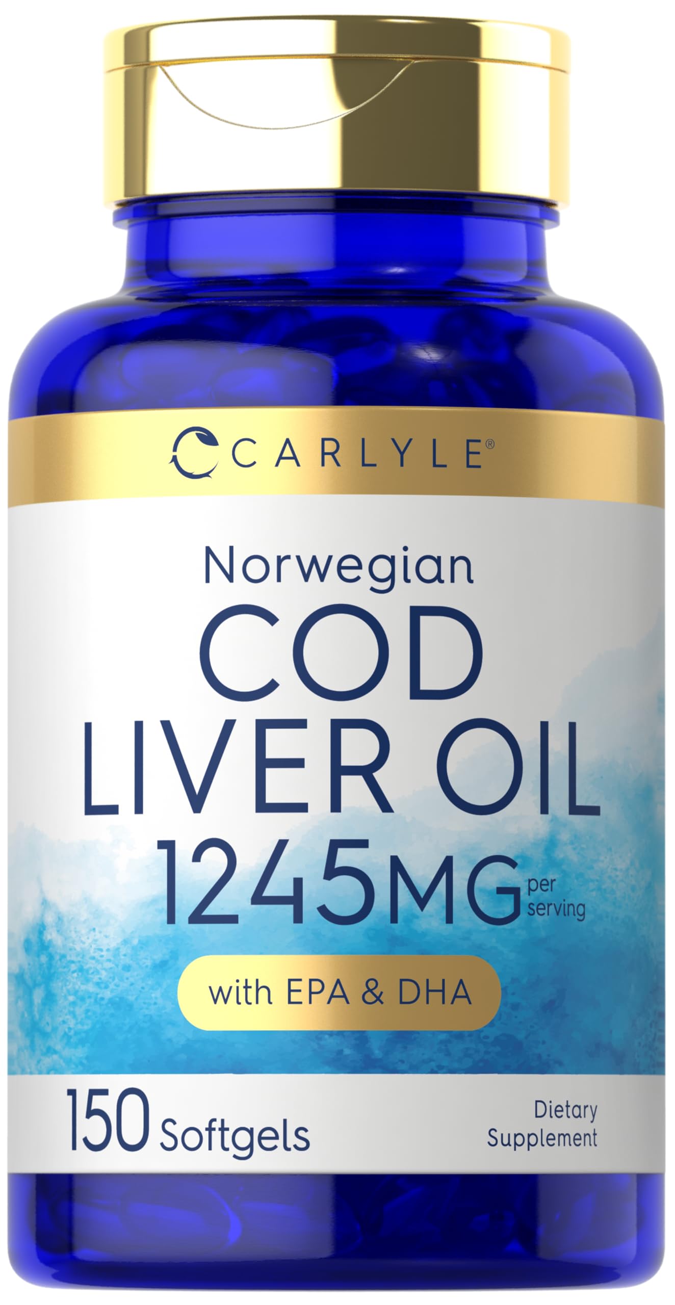 Foto 2 pulgar | Suplemento de Aceite de Hígado de Bacalao Noruego Carlyle 150 Cápsulas Blandas - Venta Internacional